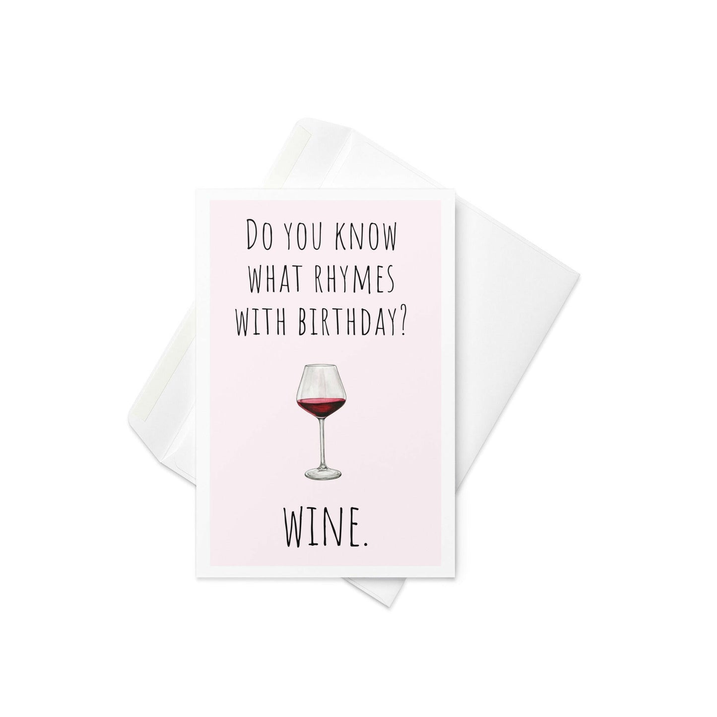 Do you know what rhymes with birthday funny birthday geeting card - Not Your Granny's Greetings