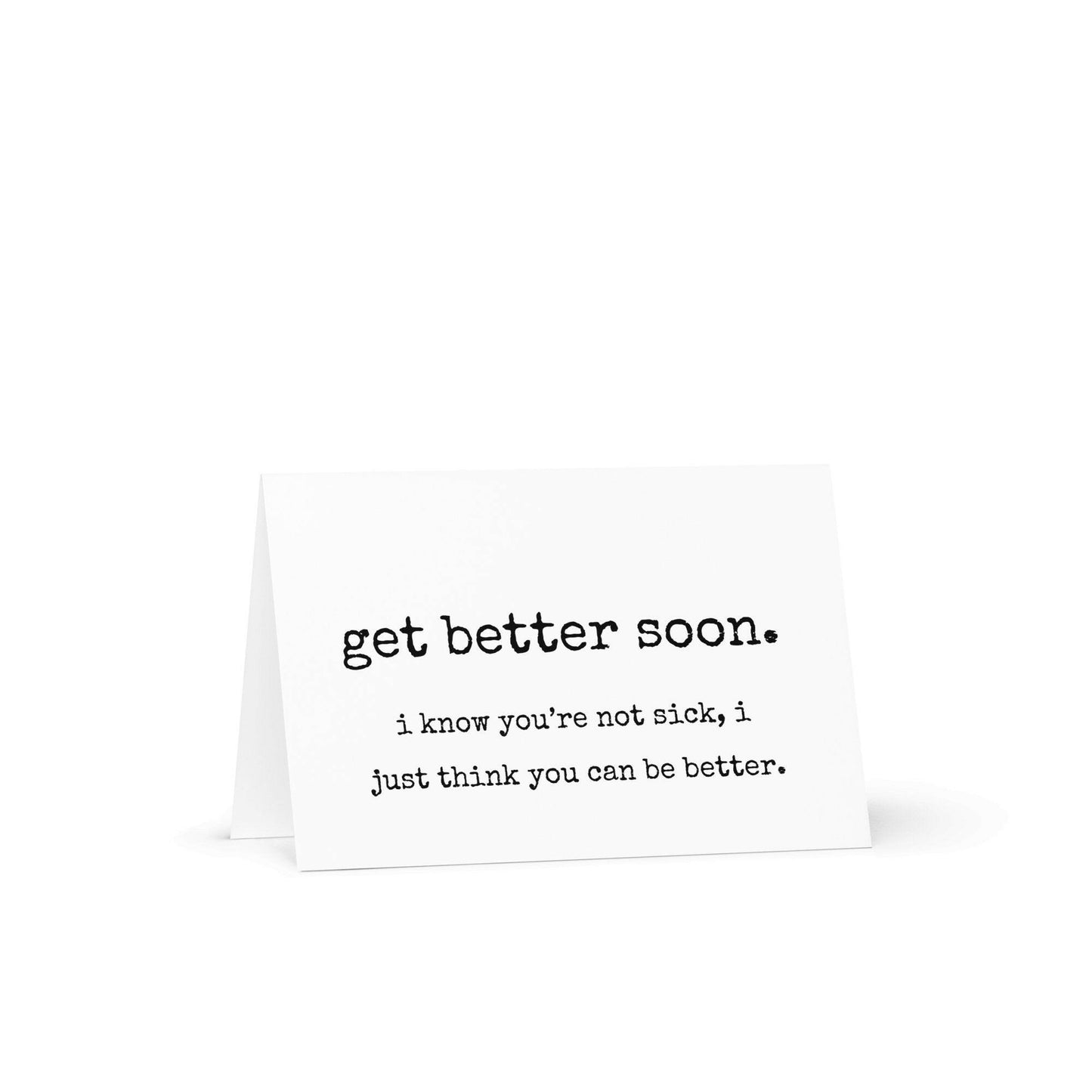 Get better soon funny greeting card - Not Your Granny's Greetings