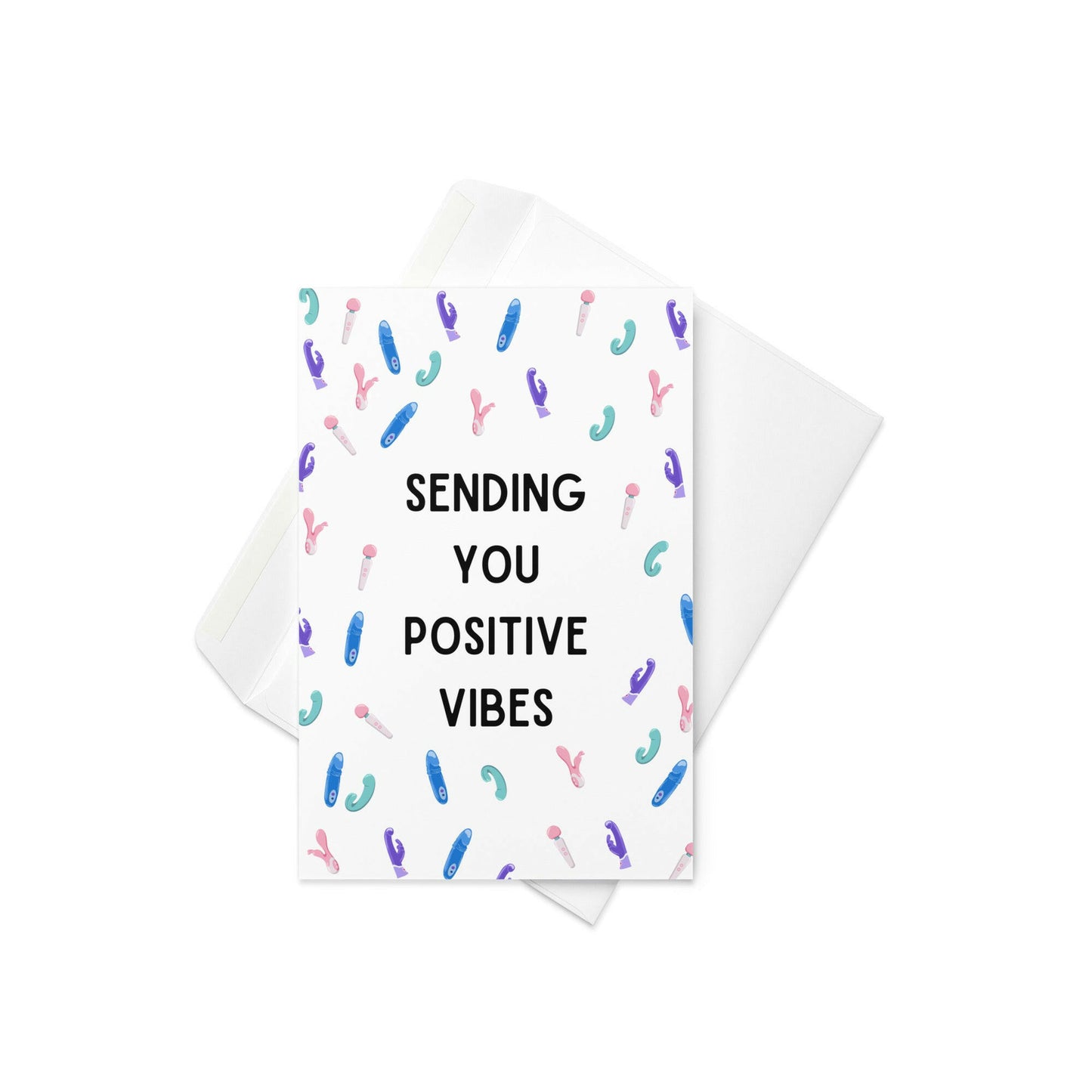 Sending you positive vibes funny greeting card - Not Your Granny's Greetings