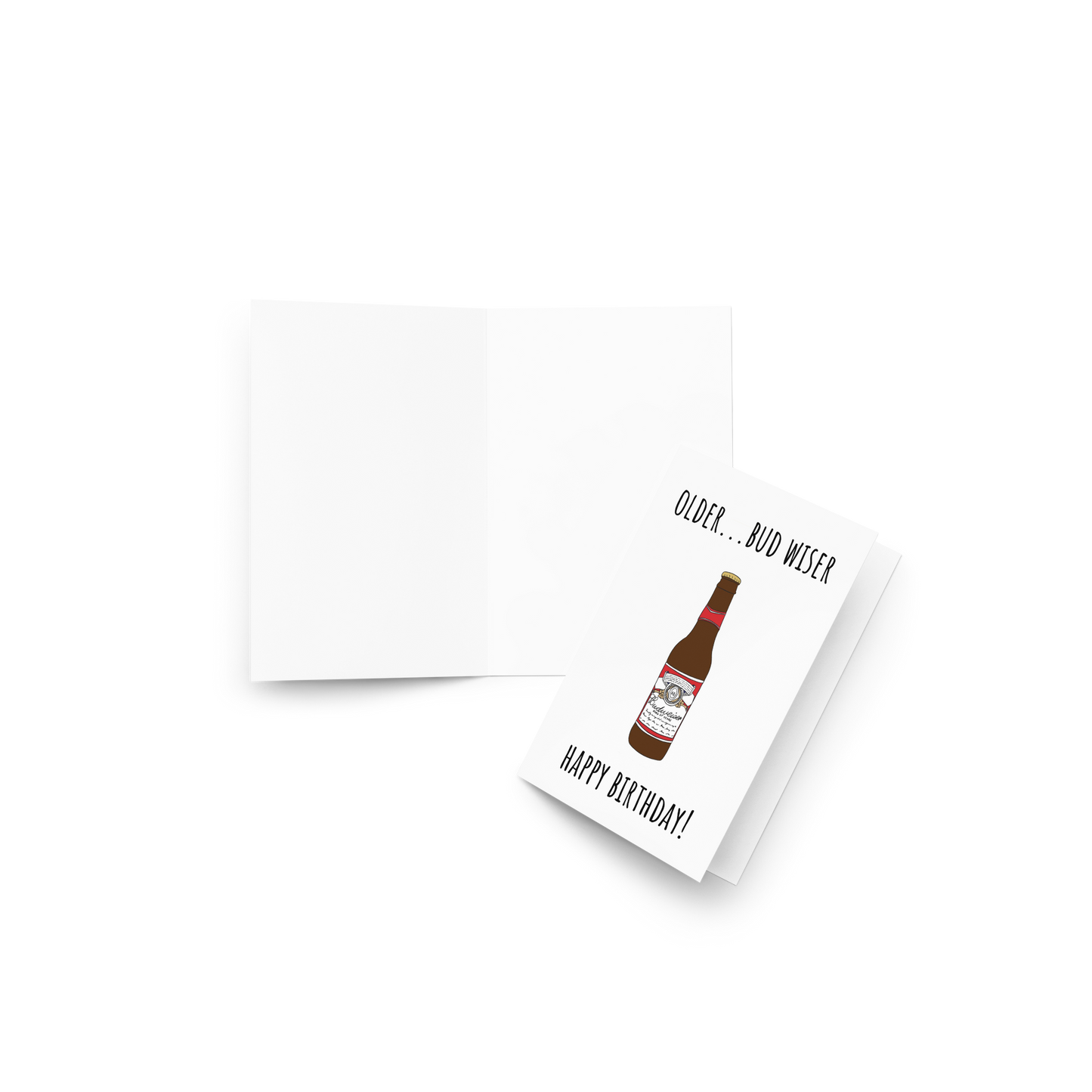 Older bud wiser funny greeting card - Not Your Granny's Greetings