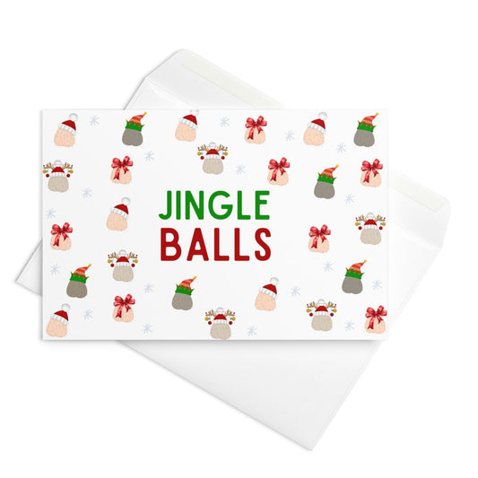 Jingle Balls Funny Christmas Card