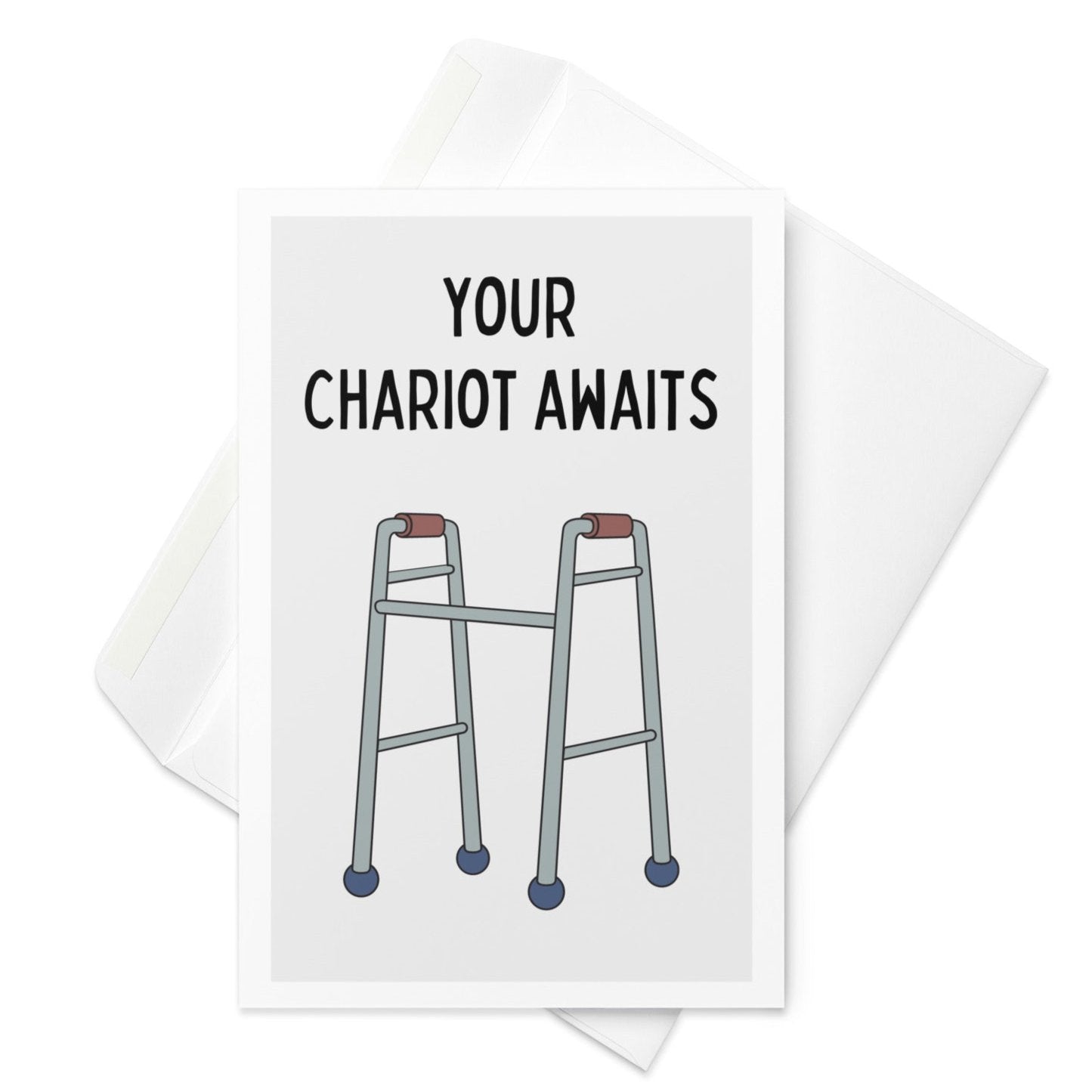 Your chariot awaits funny birthday card