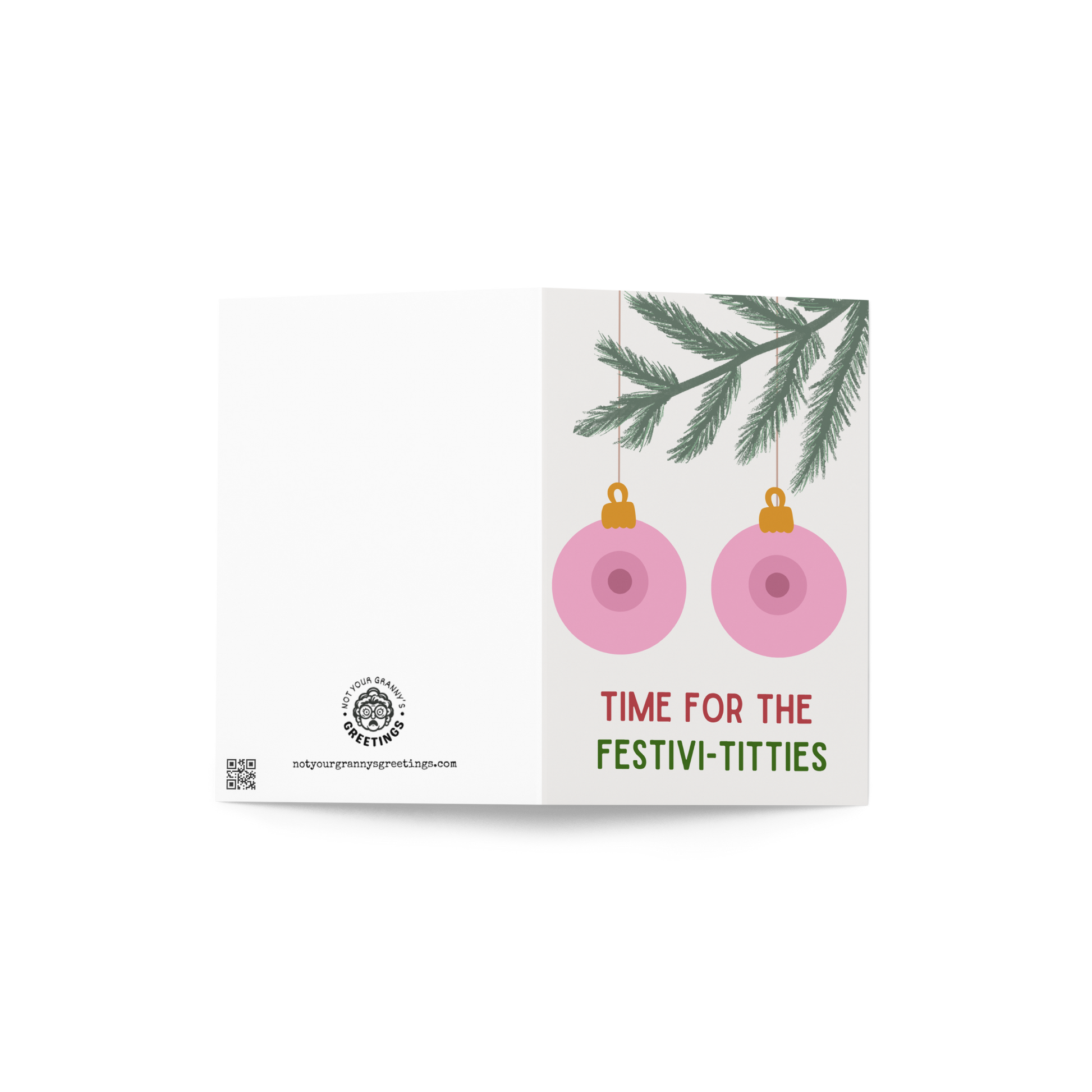 Time for the festivi-tities funny christmas card - Not Your Granny's Greetings