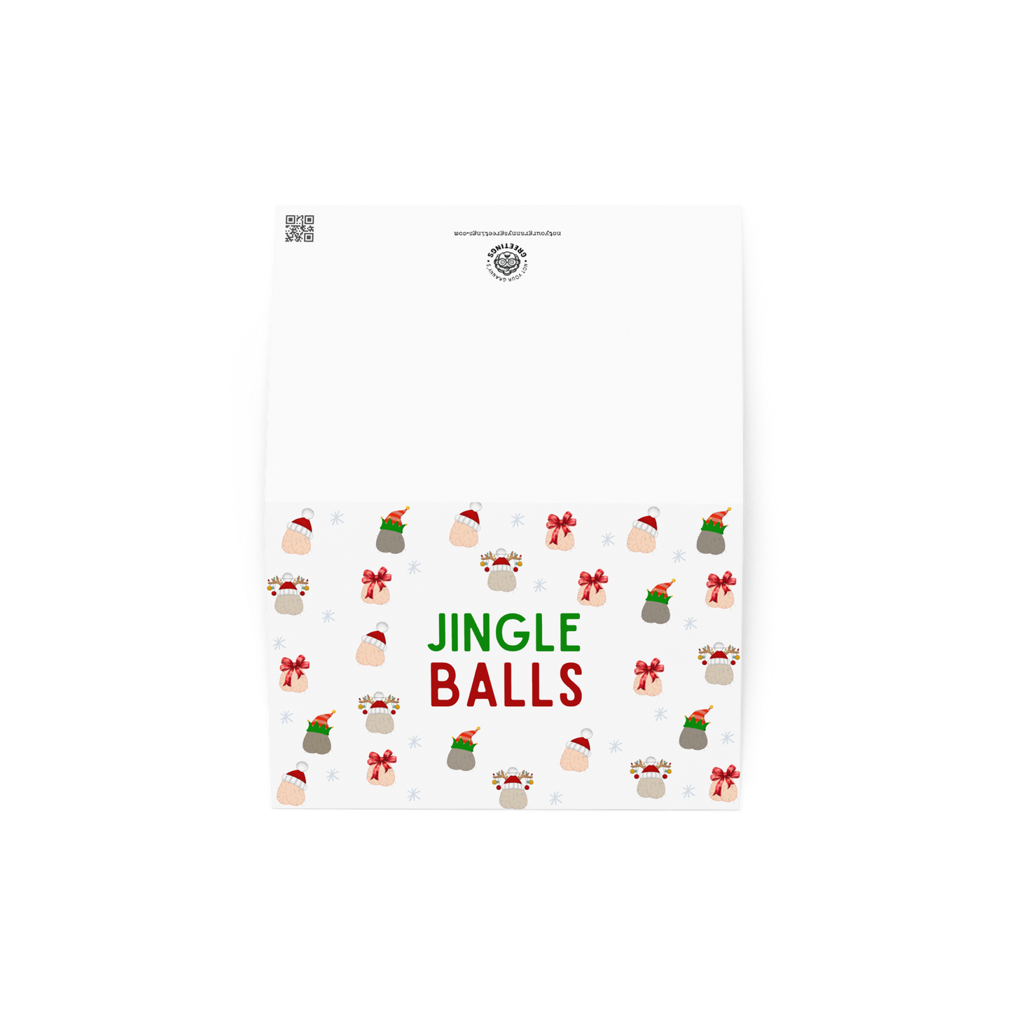 Jingle Balls Funny Christmas Card