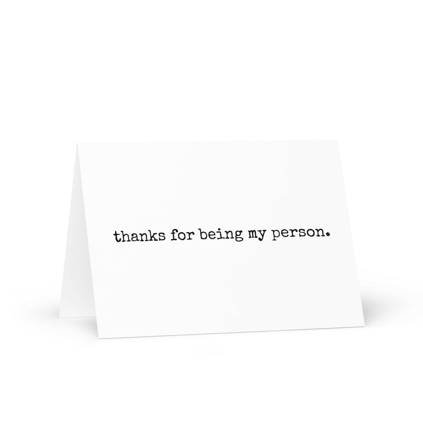 Thanks for being my person greeting card - Not Your Granny's Greetings