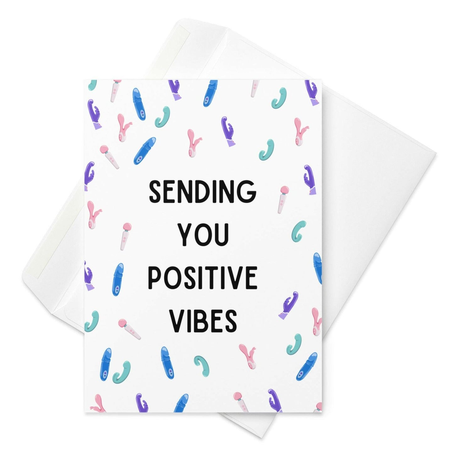 Sending you positive vibes funny greeting card - Not Your Granny's Greetings