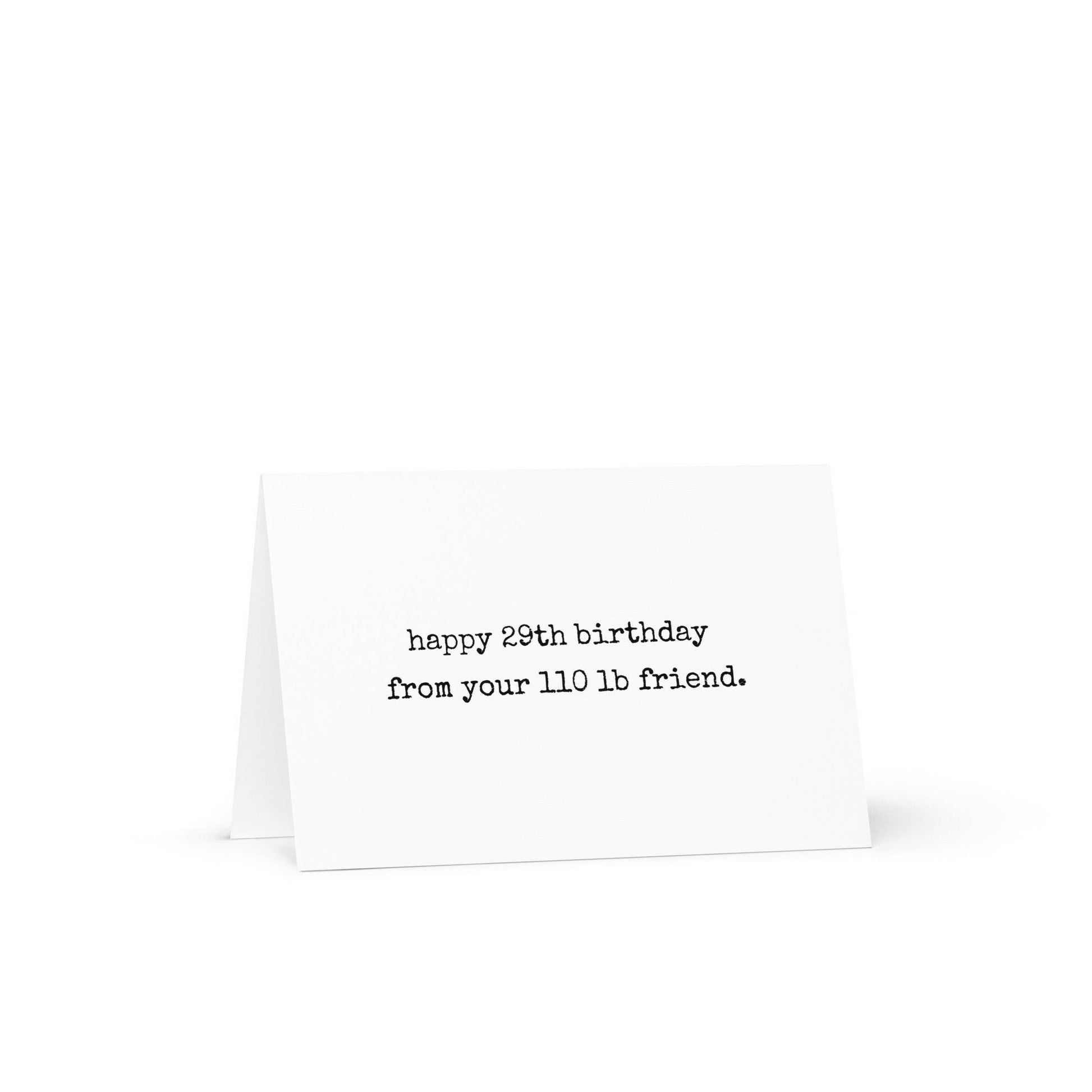 Happy 29th birthday funny greeting card - Not Your Granny's Greetings