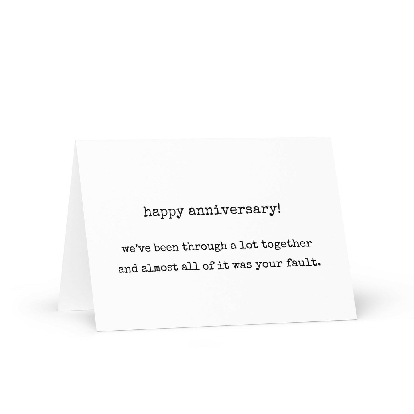 Happy anniversary funny greeting card - Not Your Granny's Greetings