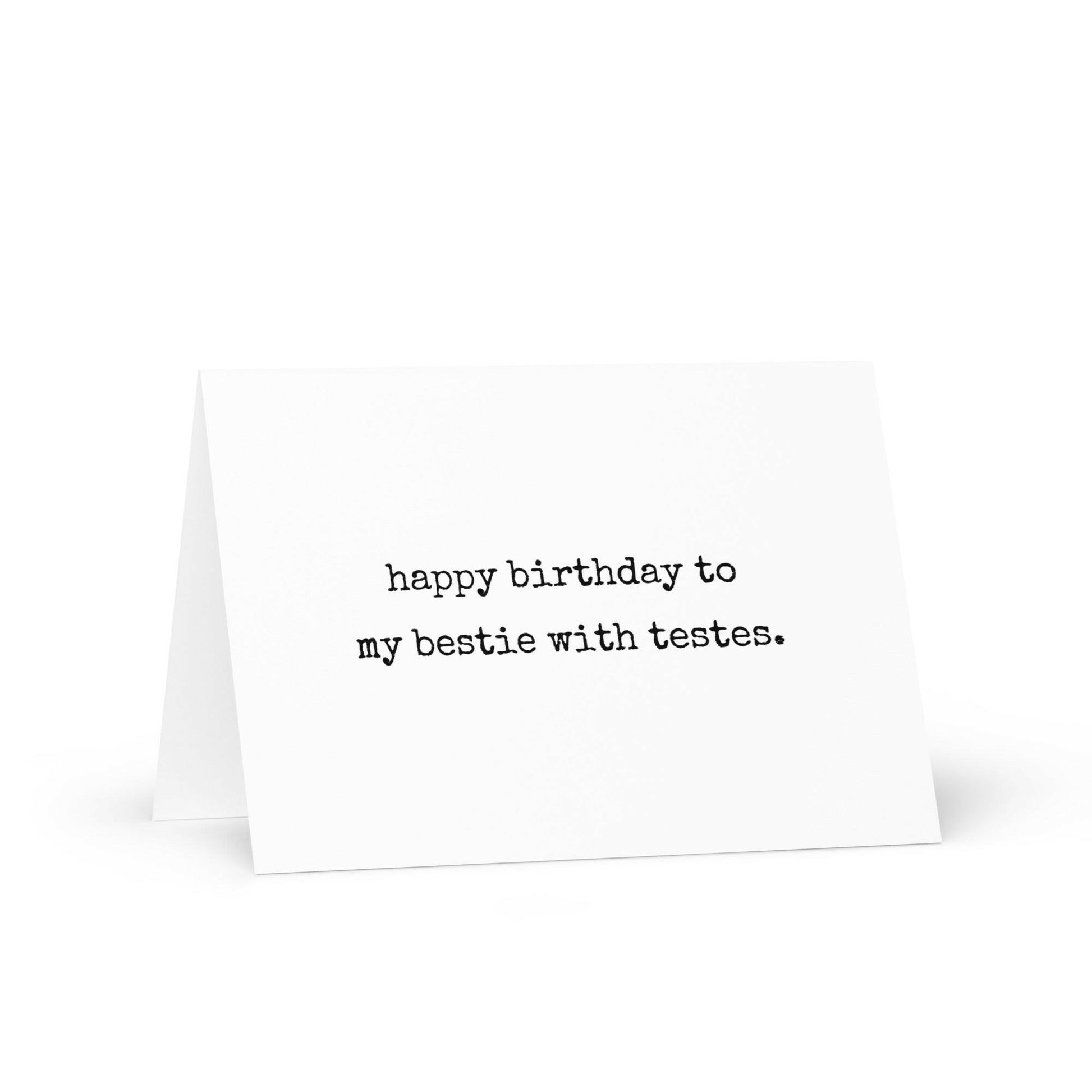 Happy birthday to my bestie funny greeting card - Not Your Granny's Greetings