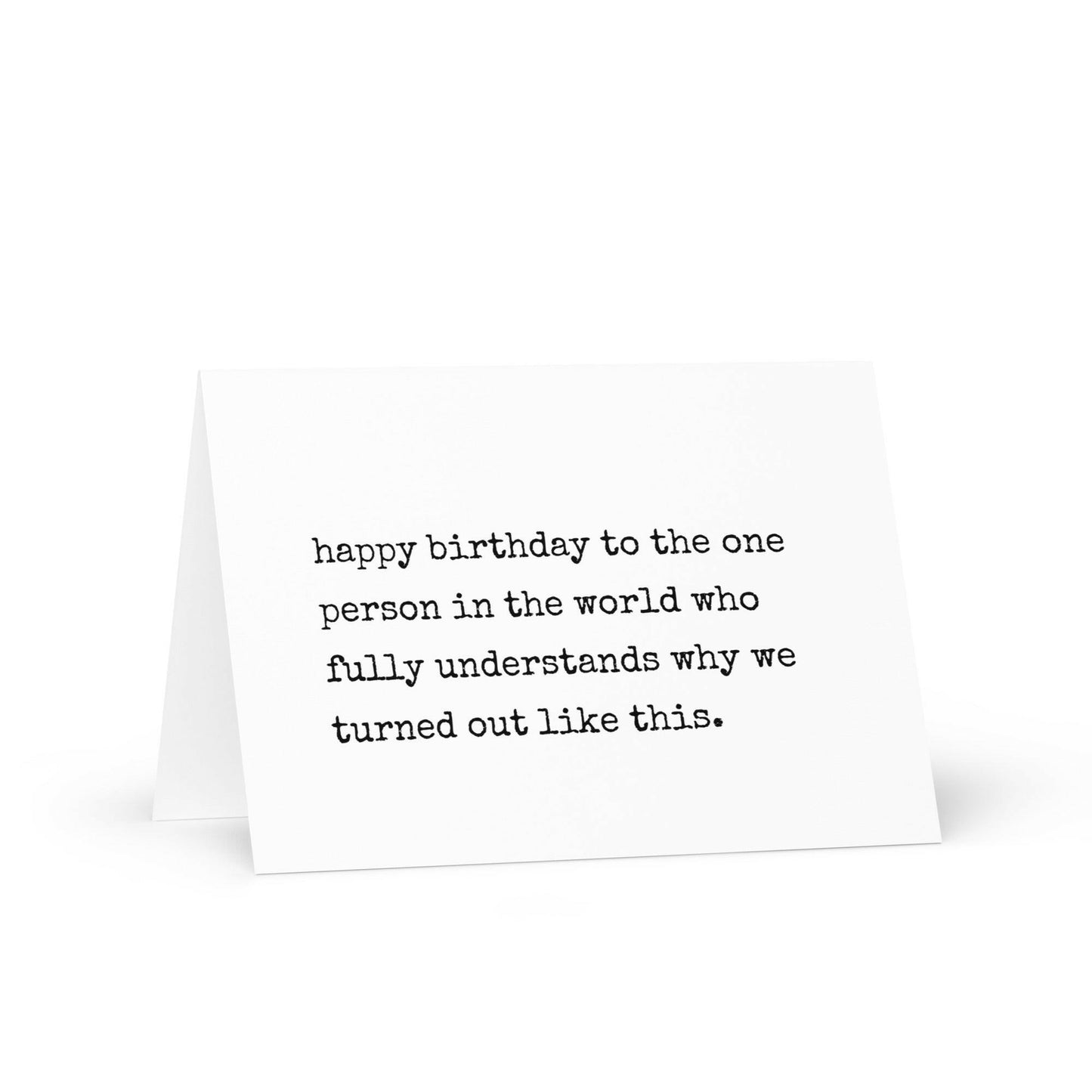 Happy birthday to the one person funny greeting card - Not Your Granny's Greetings