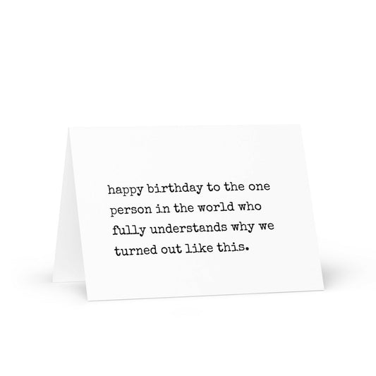 Happy birthday to the one person funny greeting card - Not Your Granny's Greetings