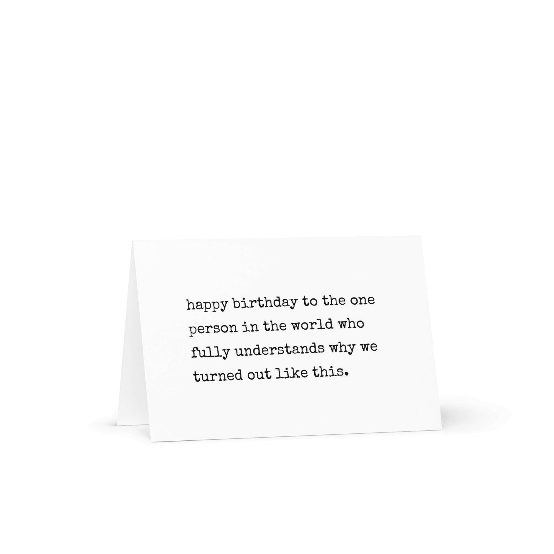 Happy birthday to the one person funny greeting card - Not Your Granny's Greetings