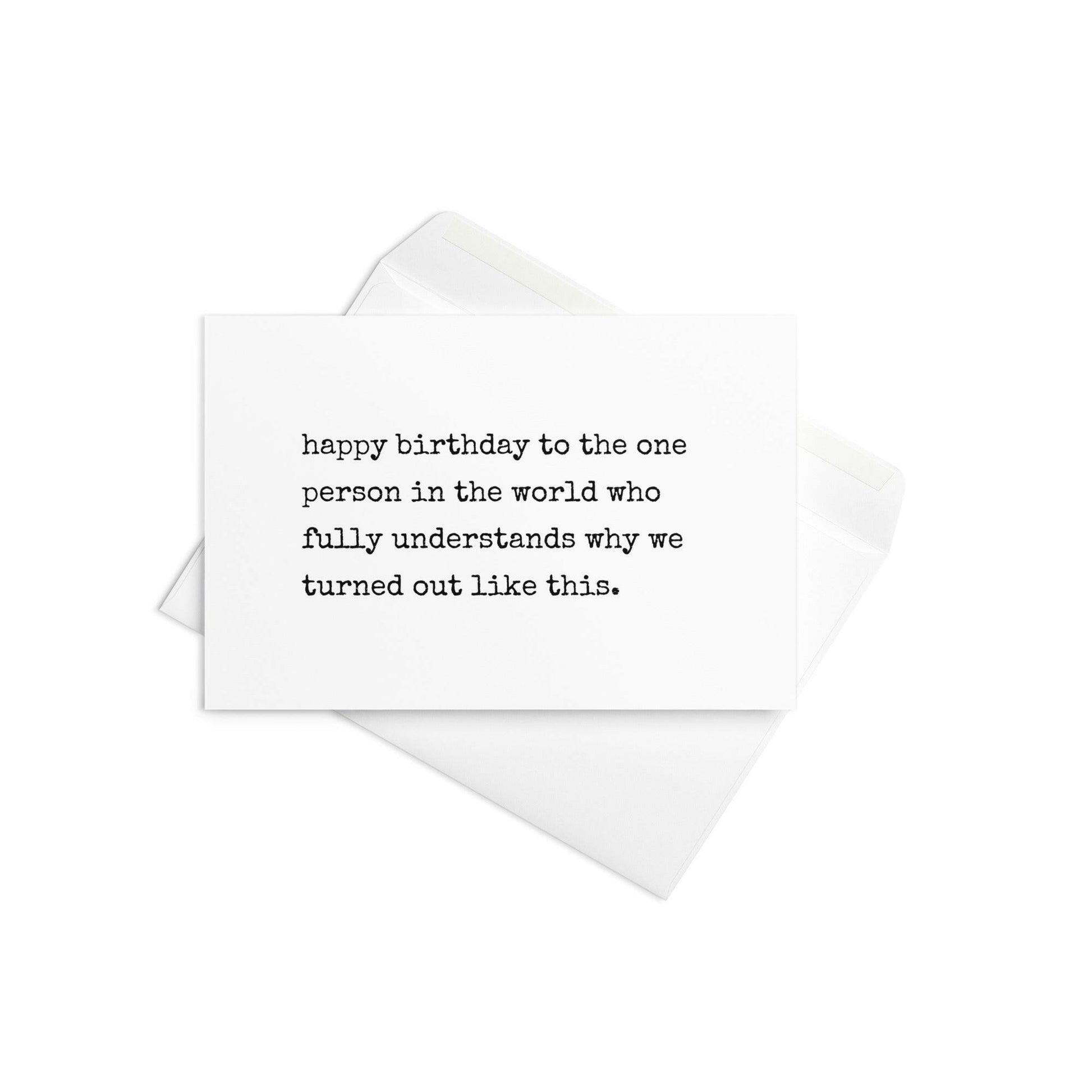 Happy birthday to the one person funny greeting card - Not Your Granny's Greetings