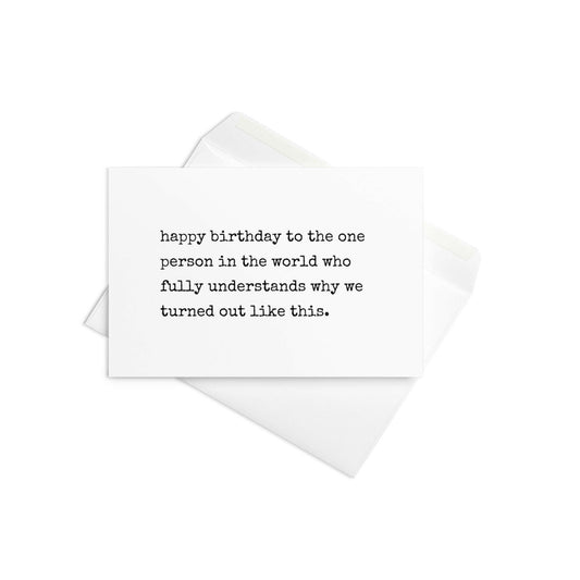 Happy birthday to the one person funny greeting card - Not Your Granny's Greetings