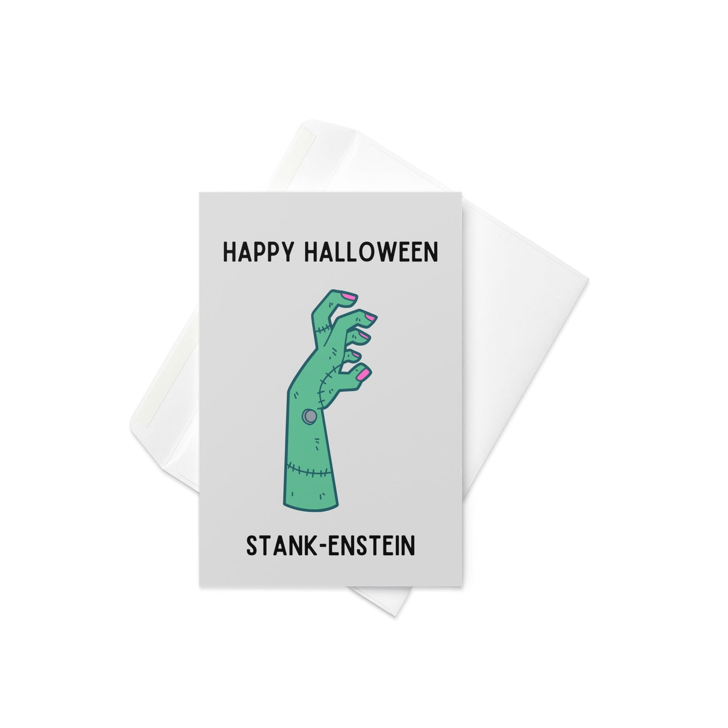 Happy Halloween skank - enstein greeting card - Not Your Granny's Greetings