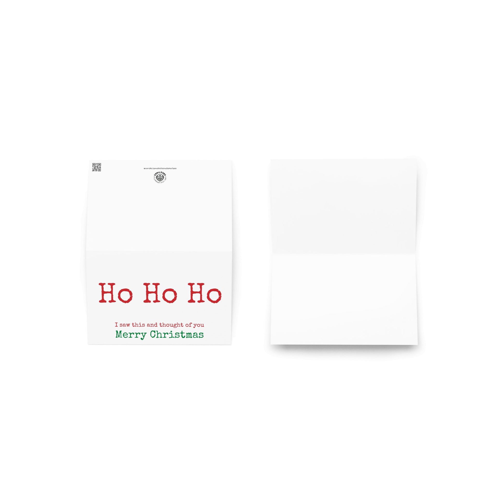 Ho Ho Ho funny Christmas greeting card - Not Your Granny's Greetings