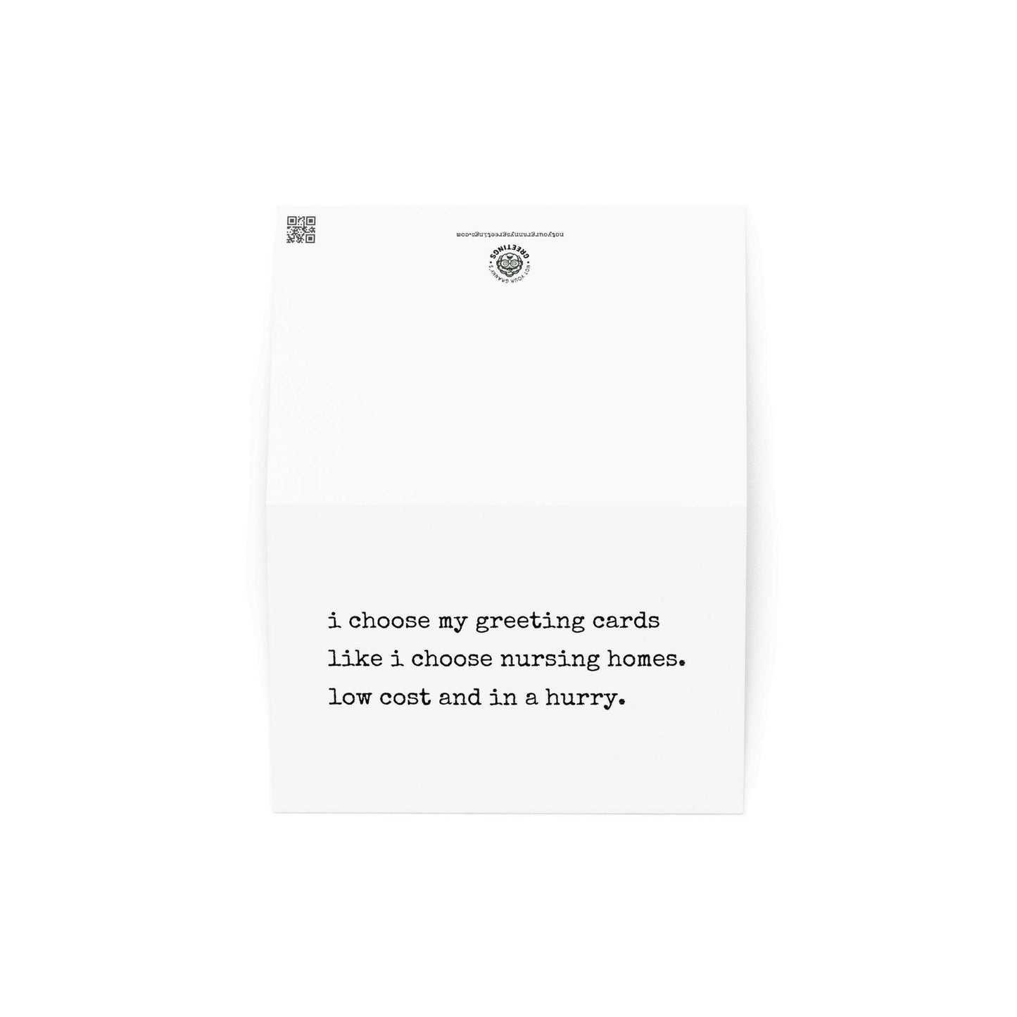 I choose my greeting cards - Not Your Granny's Greetings