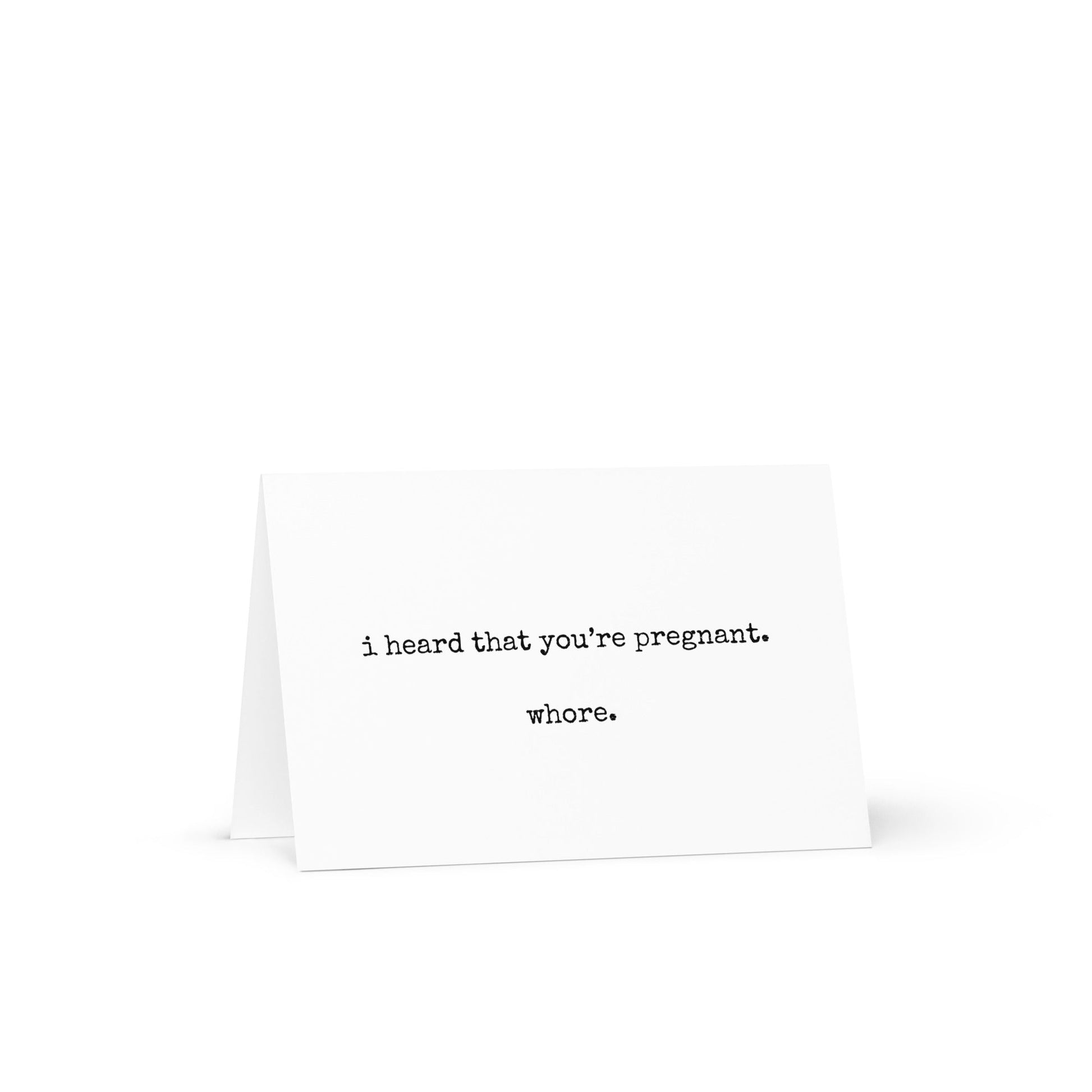 I heard that you're pregnant funny greeting card - Not Your Granny's Greetings