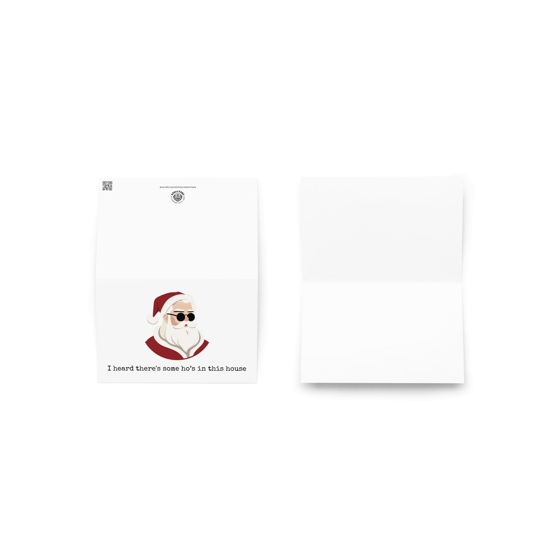 I heard there's some ho's in this house funny Christmas card - Not Your Granny's Greetings