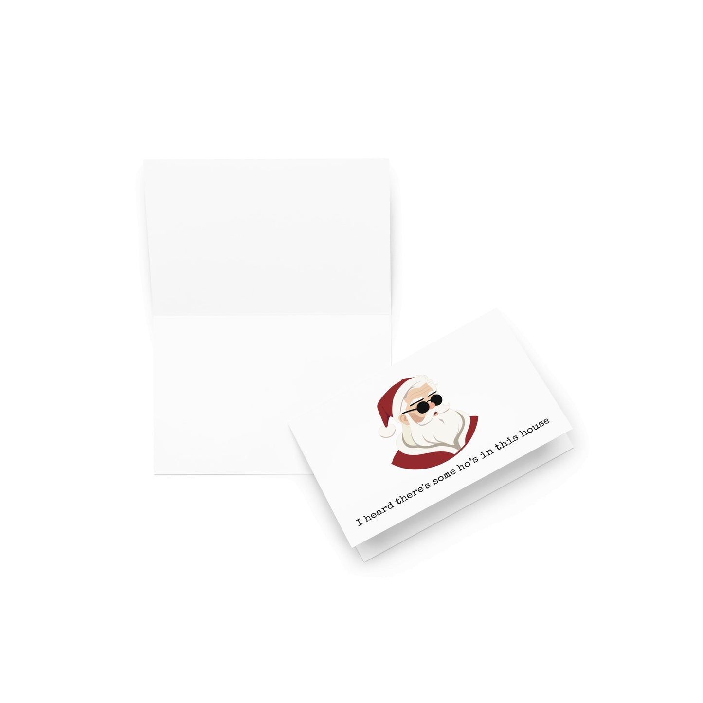 I heard there's some ho's in this house funny Christmas card - Not Your Granny's Greetings