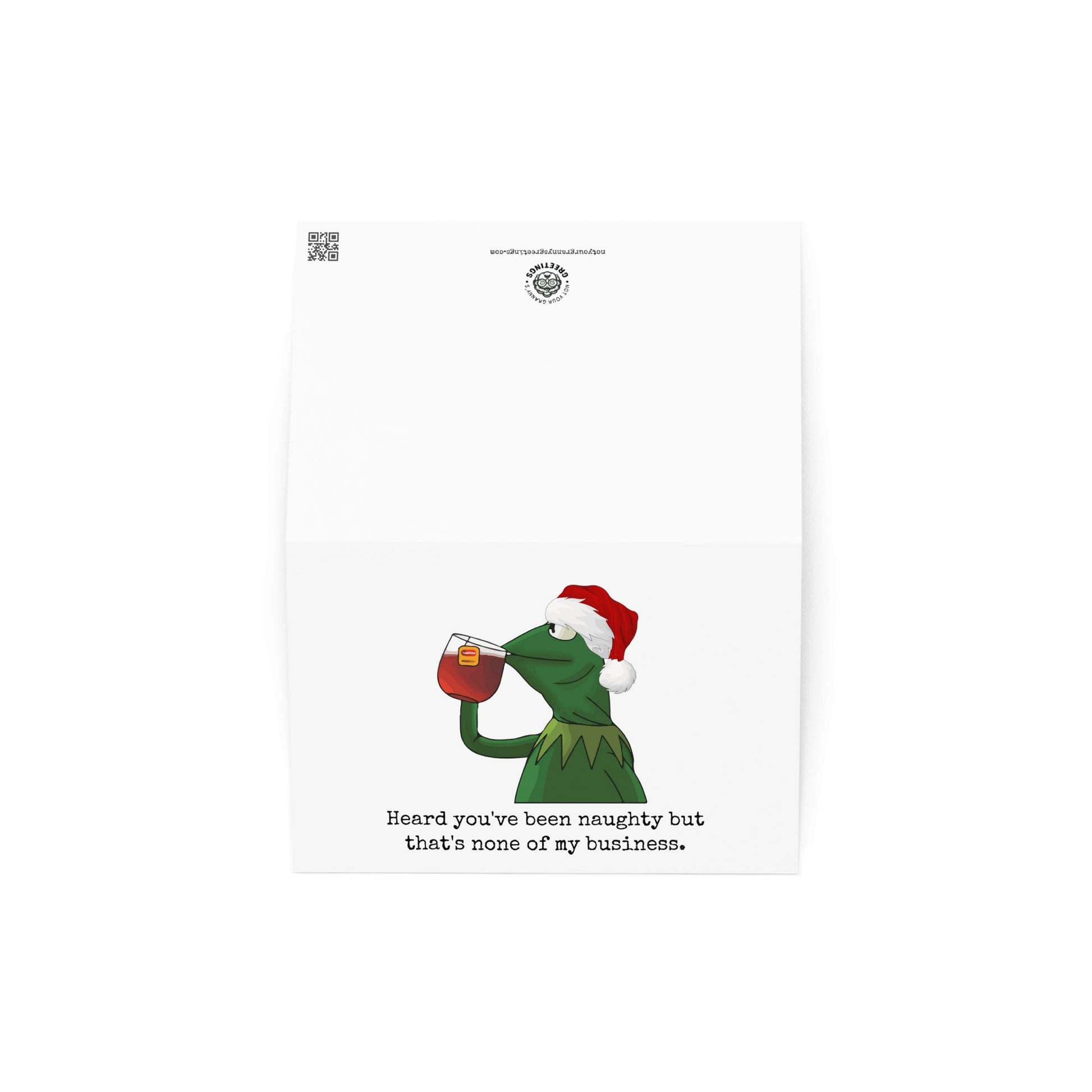 I heard you've been naughty funny christmas card - Not Your Granny's Greetings