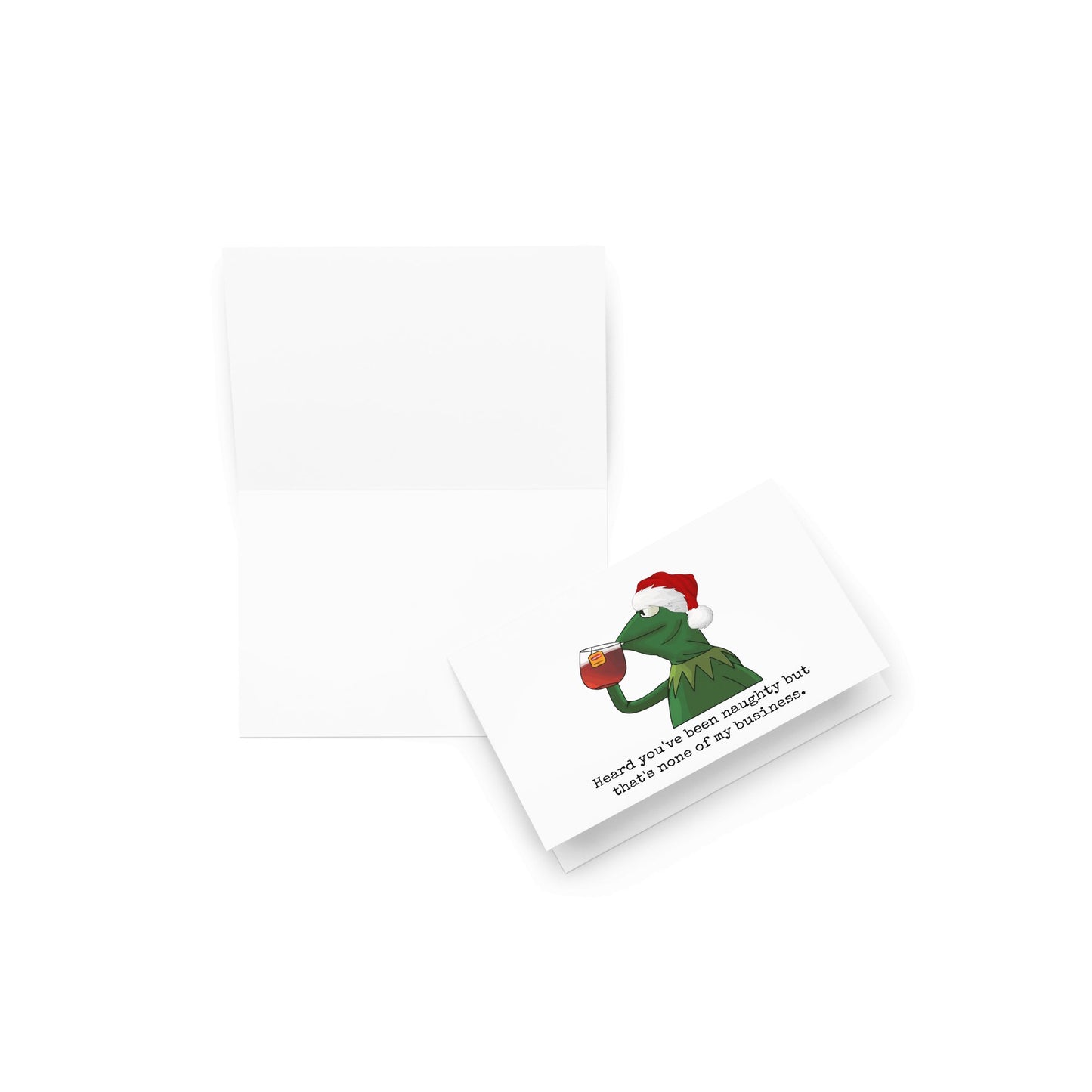 I heard you've been naughty funny christmas card - Not Your Granny's Greetings