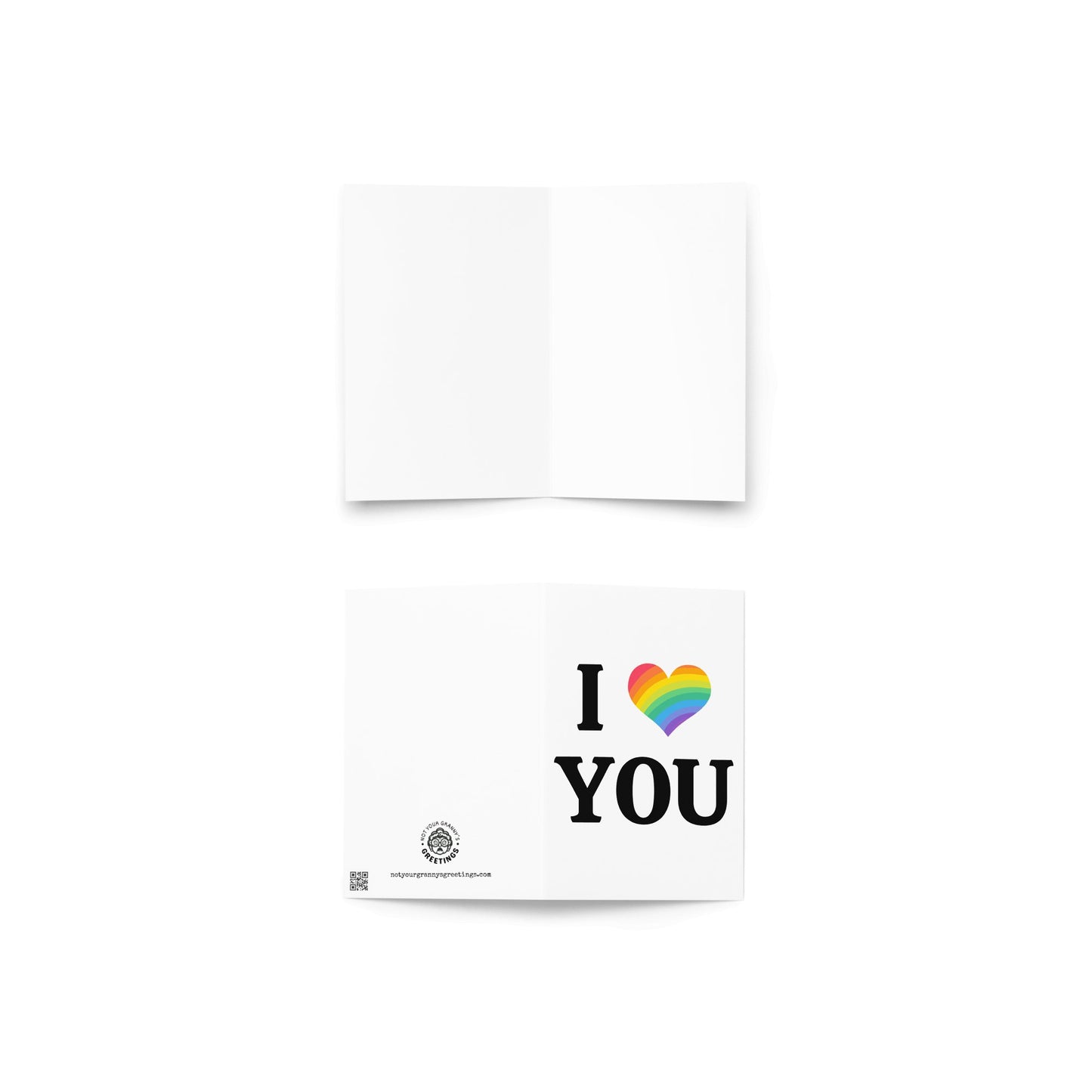 I heart you greeting card - Not Your Granny's Greetings