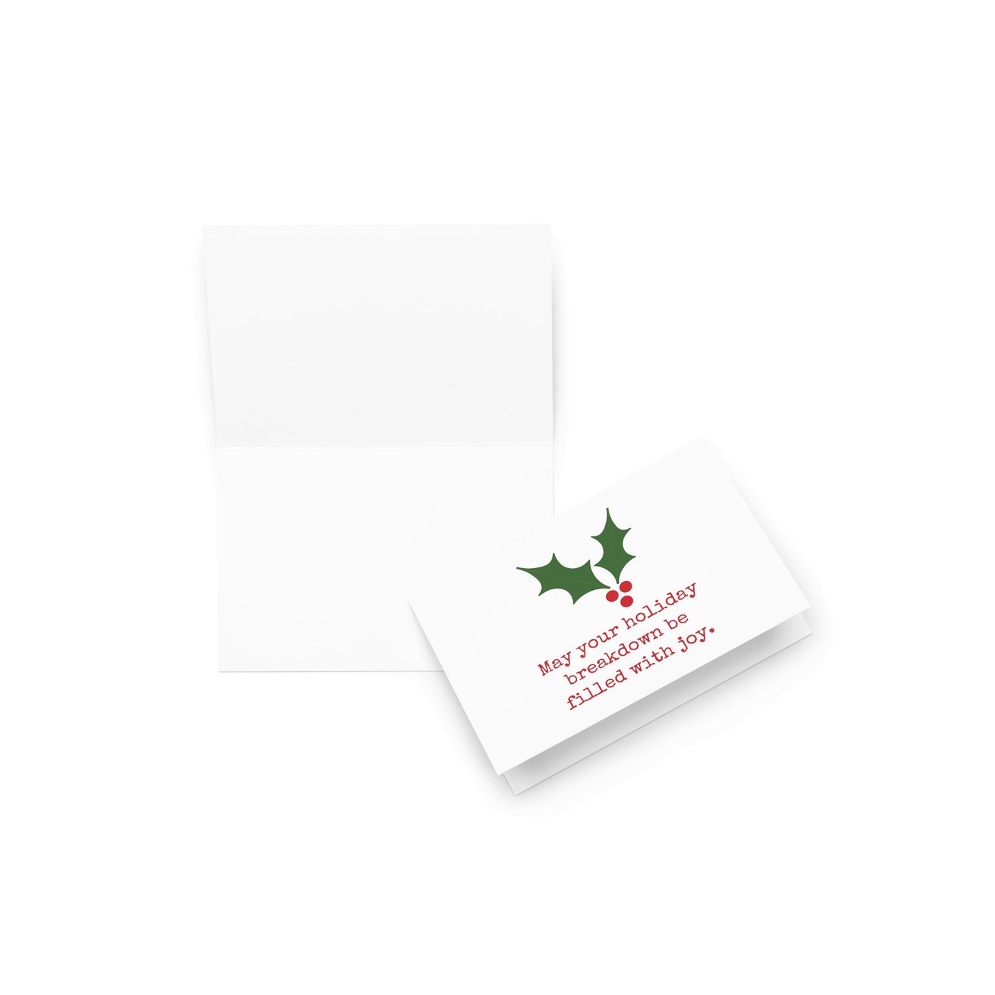 I hope your holiday breakdown funny Christmas greeting card - Not Your Granny's Greetings