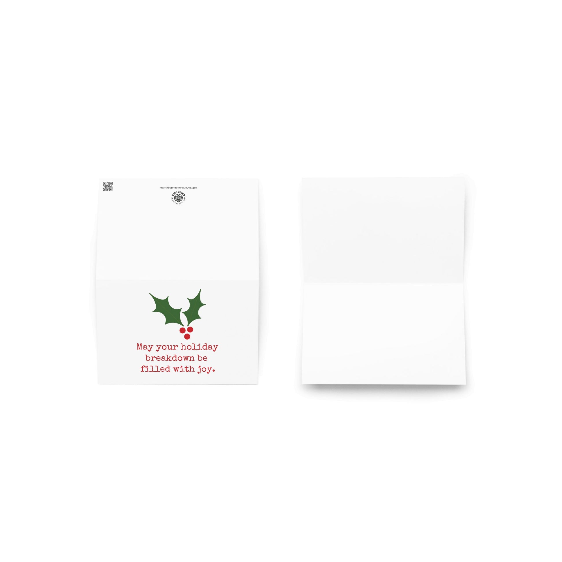 I hope your holiday breakdown funny Christmas greeting card - Not Your Granny's Greetings