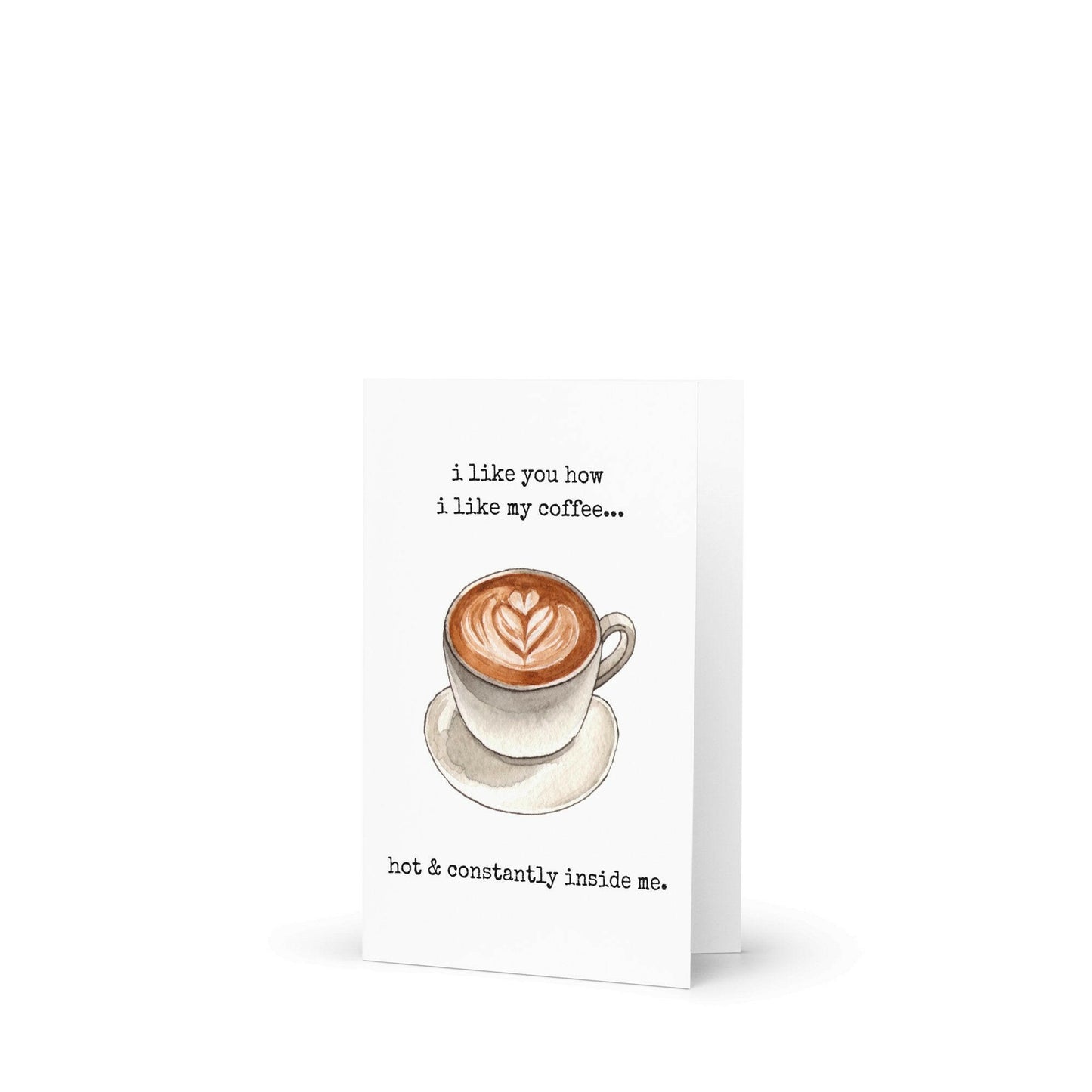 I like you how I like my coffee funny greeting card - Not Your Granny's Greetings