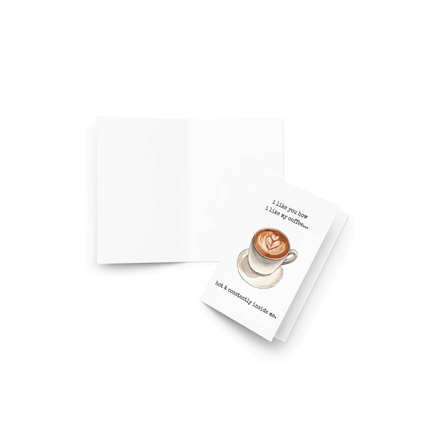 I like you how I like my coffee funny greeting card - Not Your Granny's Greetings