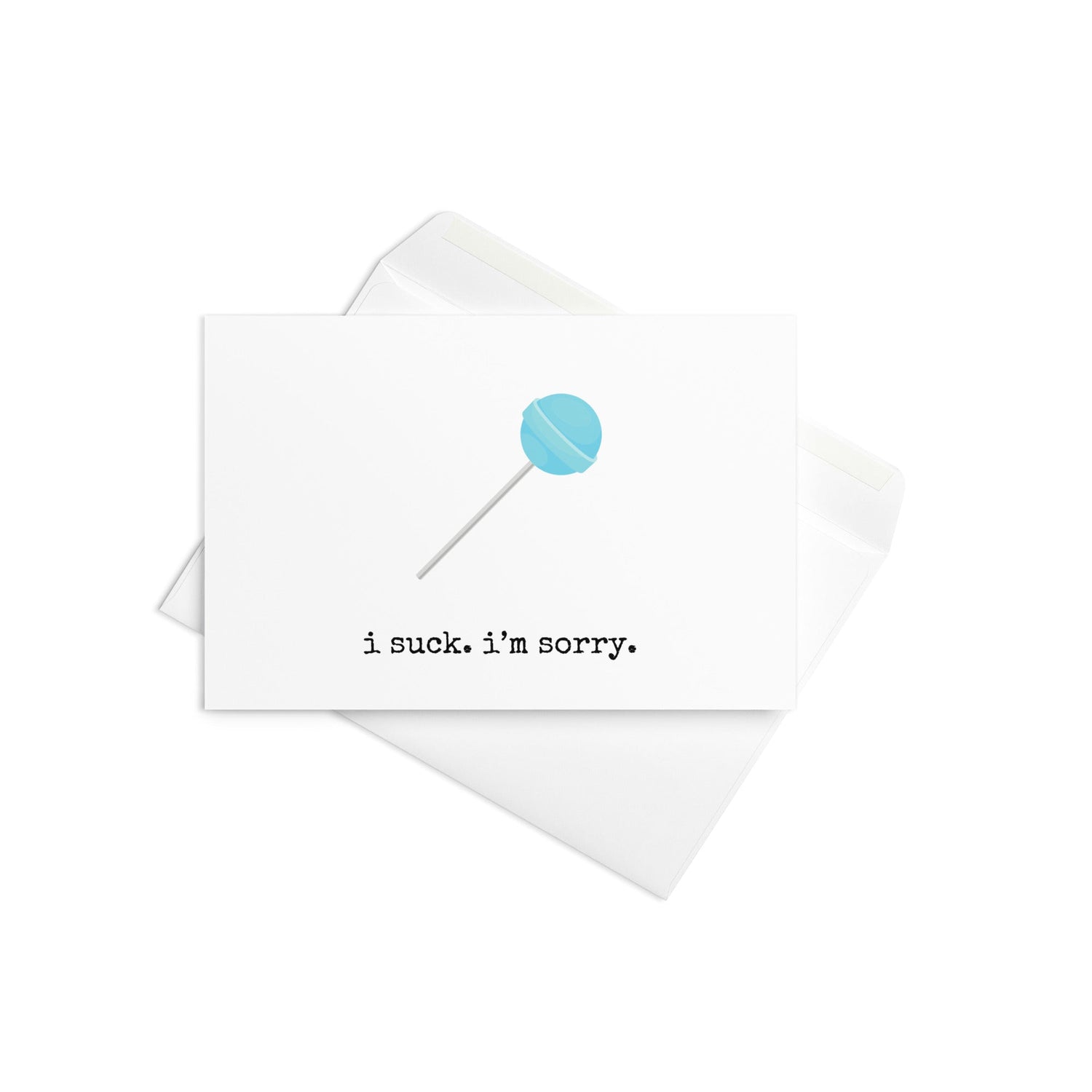 I suck. I'm sorry greeting card - Not Your Granny's Greetings