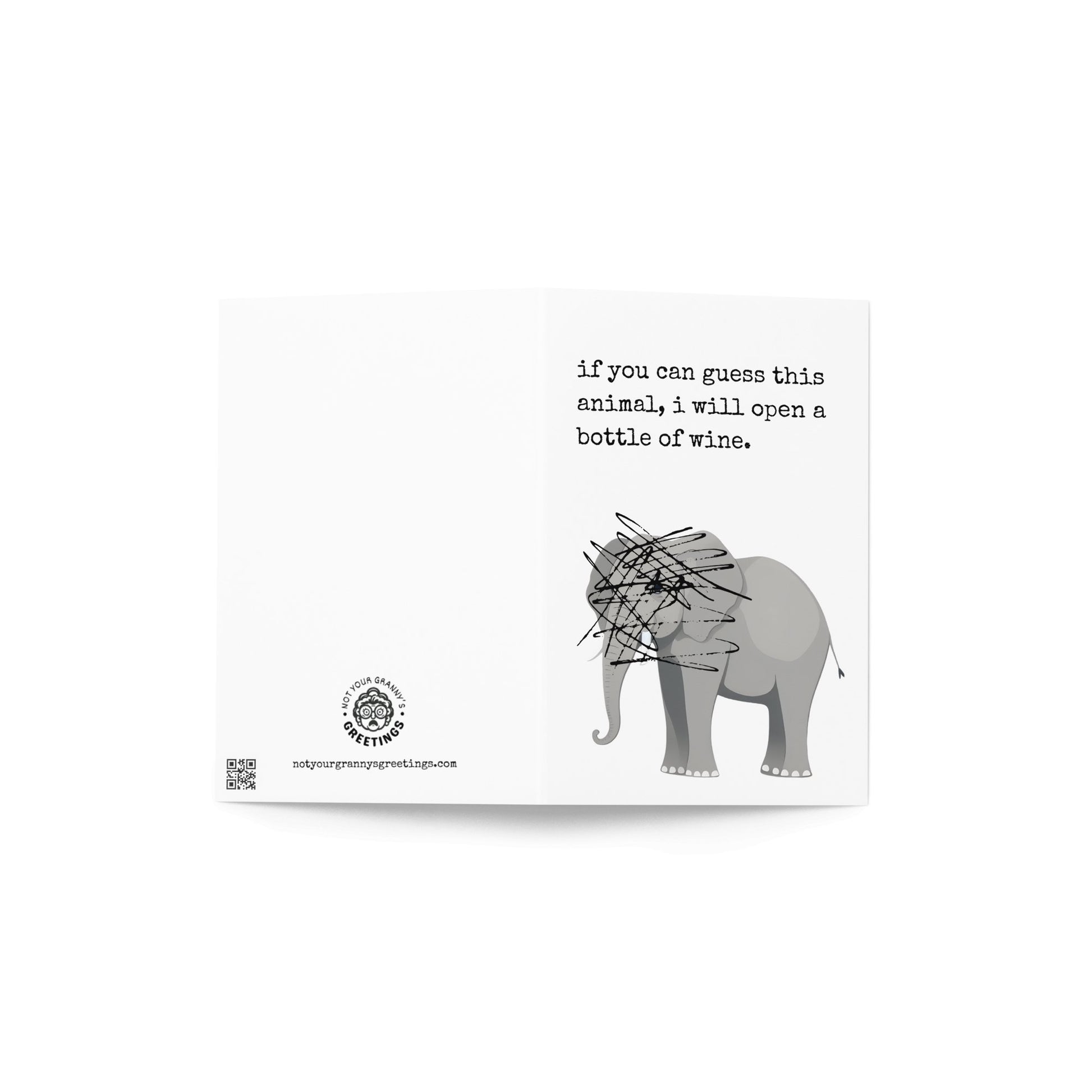 If you can guess this animal funny greeting card - Not Your Granny's Greetings