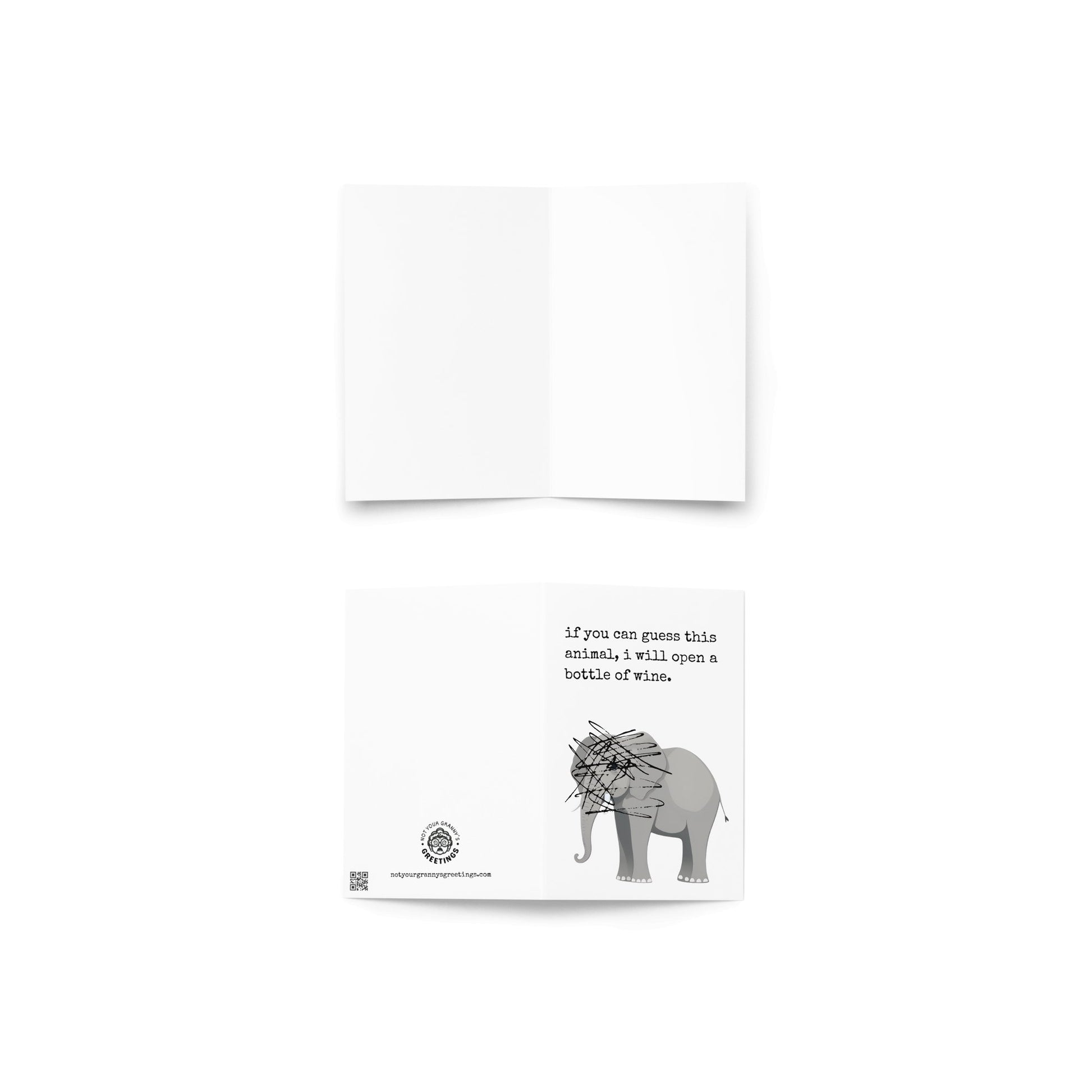 If you can guess this animal funny greeting card - Not Your Granny's Greetings