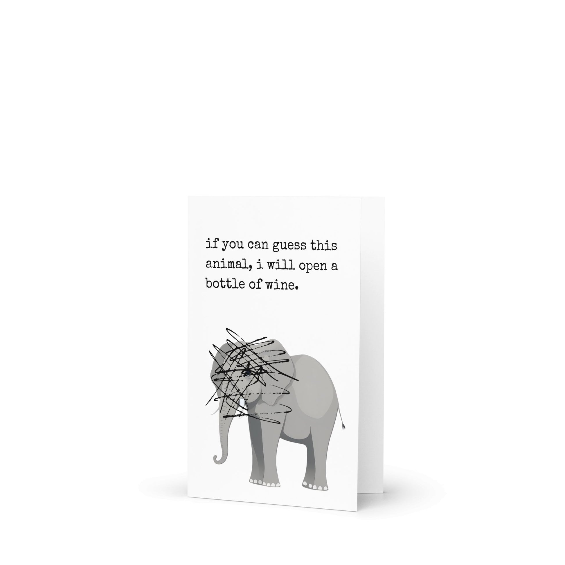 If you can guess this animal funny greeting card - Not Your Granny's Greetings