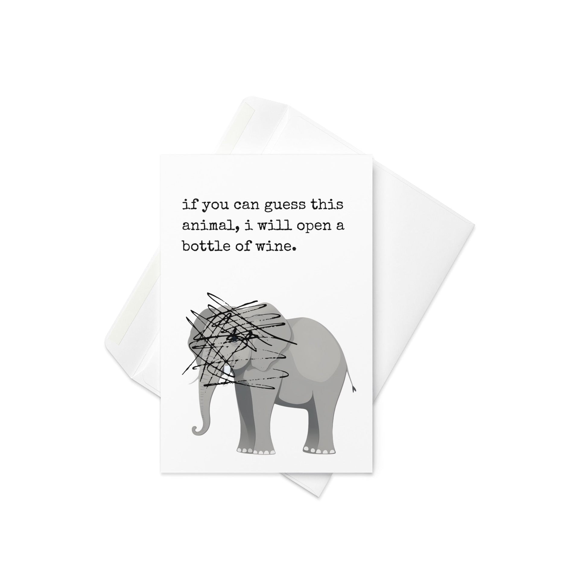 If you can guess this animal funny greeting card - Not Your Granny's Greetings