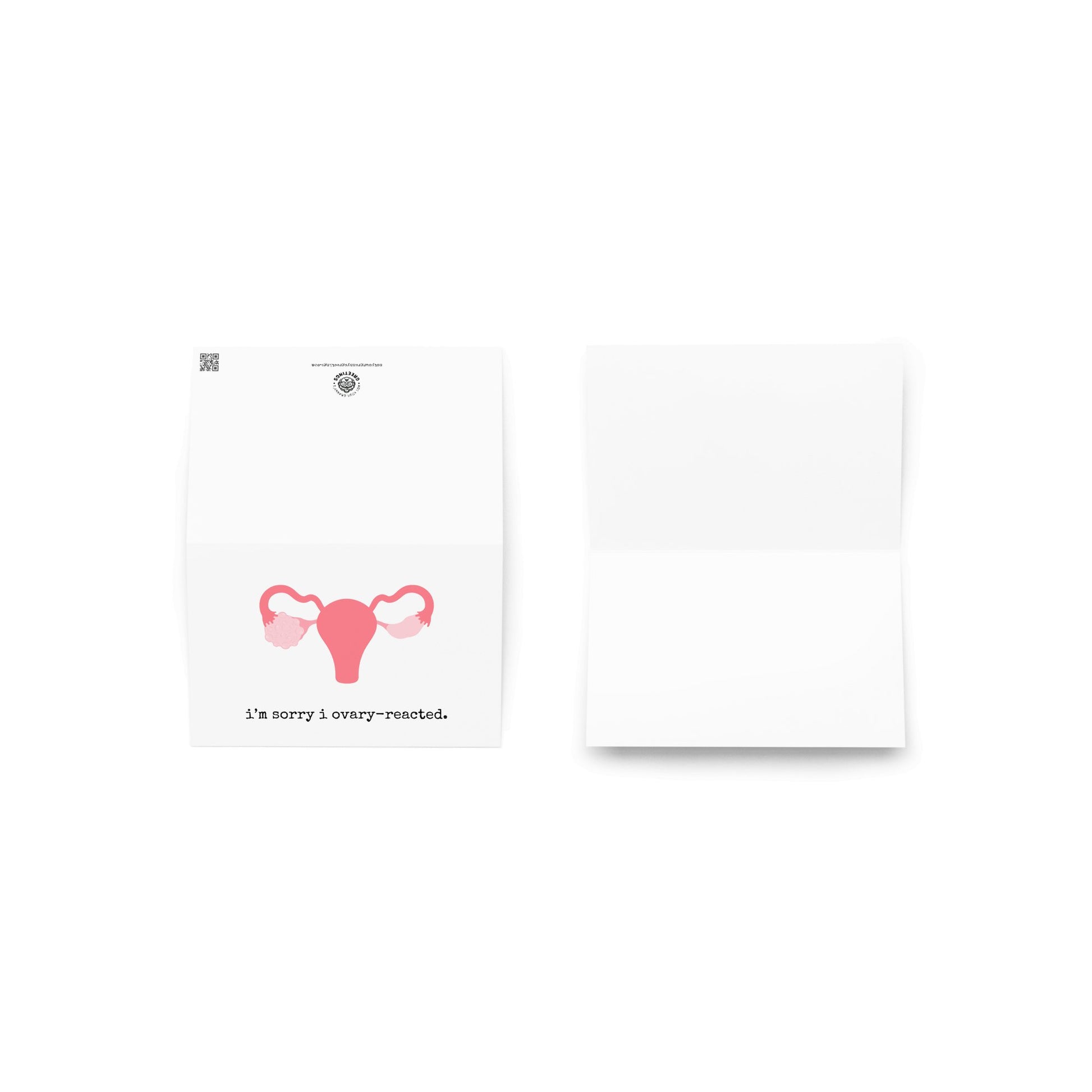 I'm sorry I ovary - reacted greeting card - Not Your Granny's Greetings