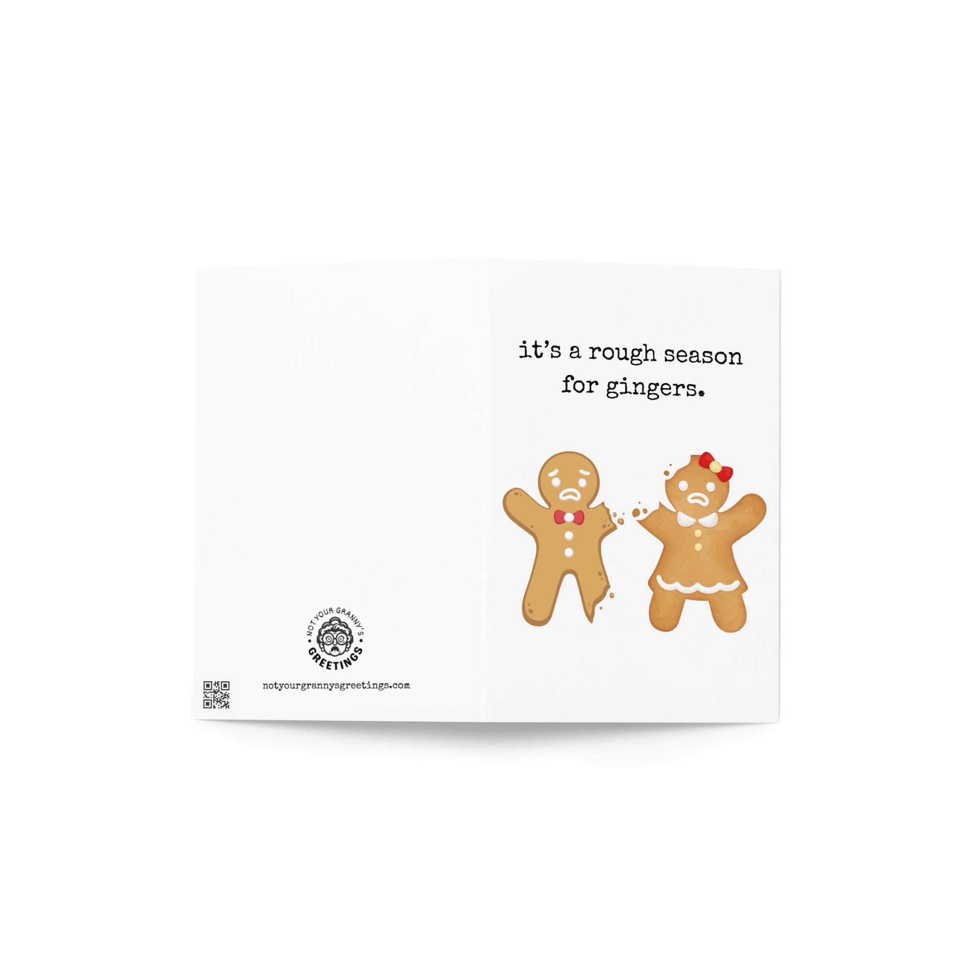 Its a tough season for gingers funny christmas card - Not Your Granny's Greetings