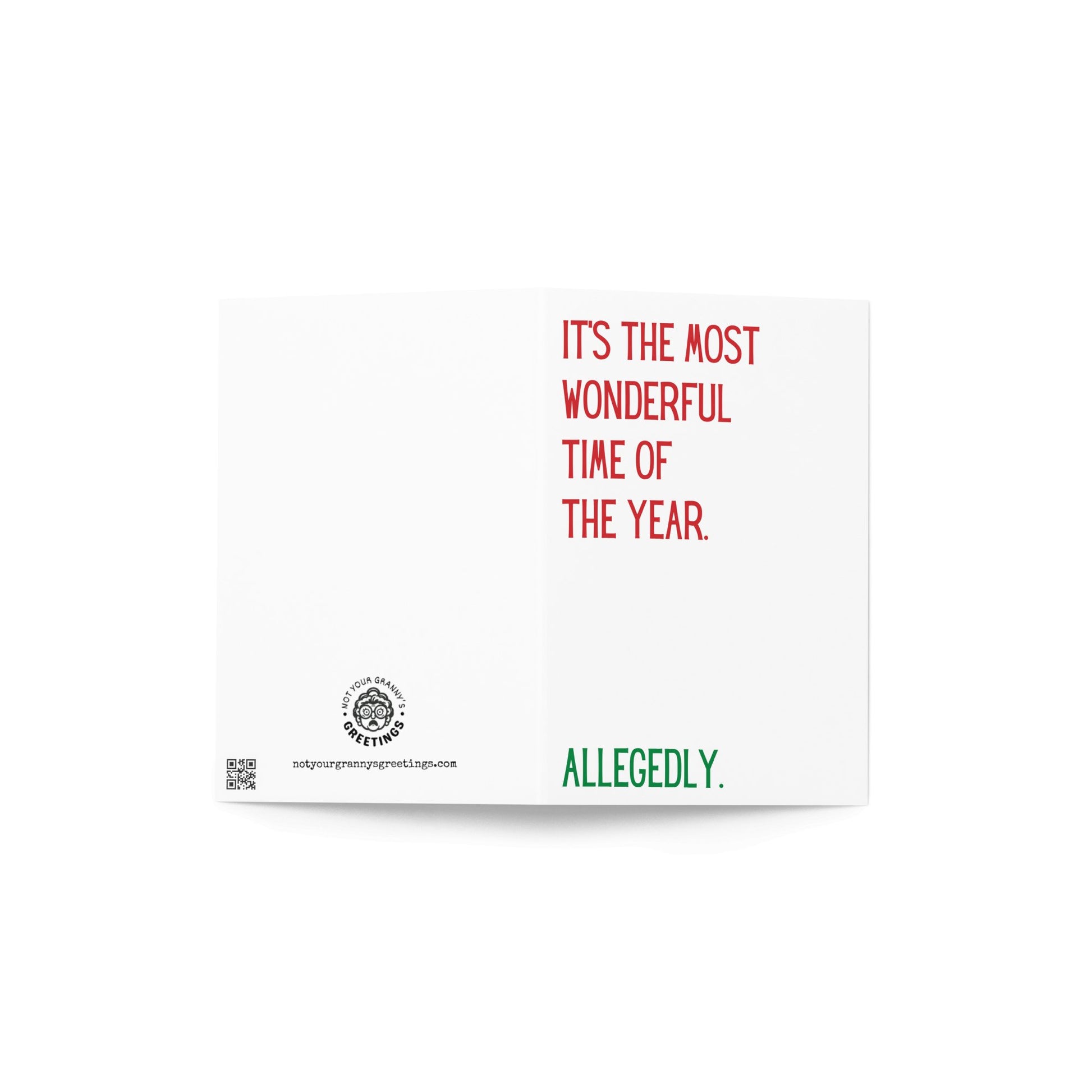 It's the most wonderful time of the year funny greeting card - Not Your Granny's Greetings