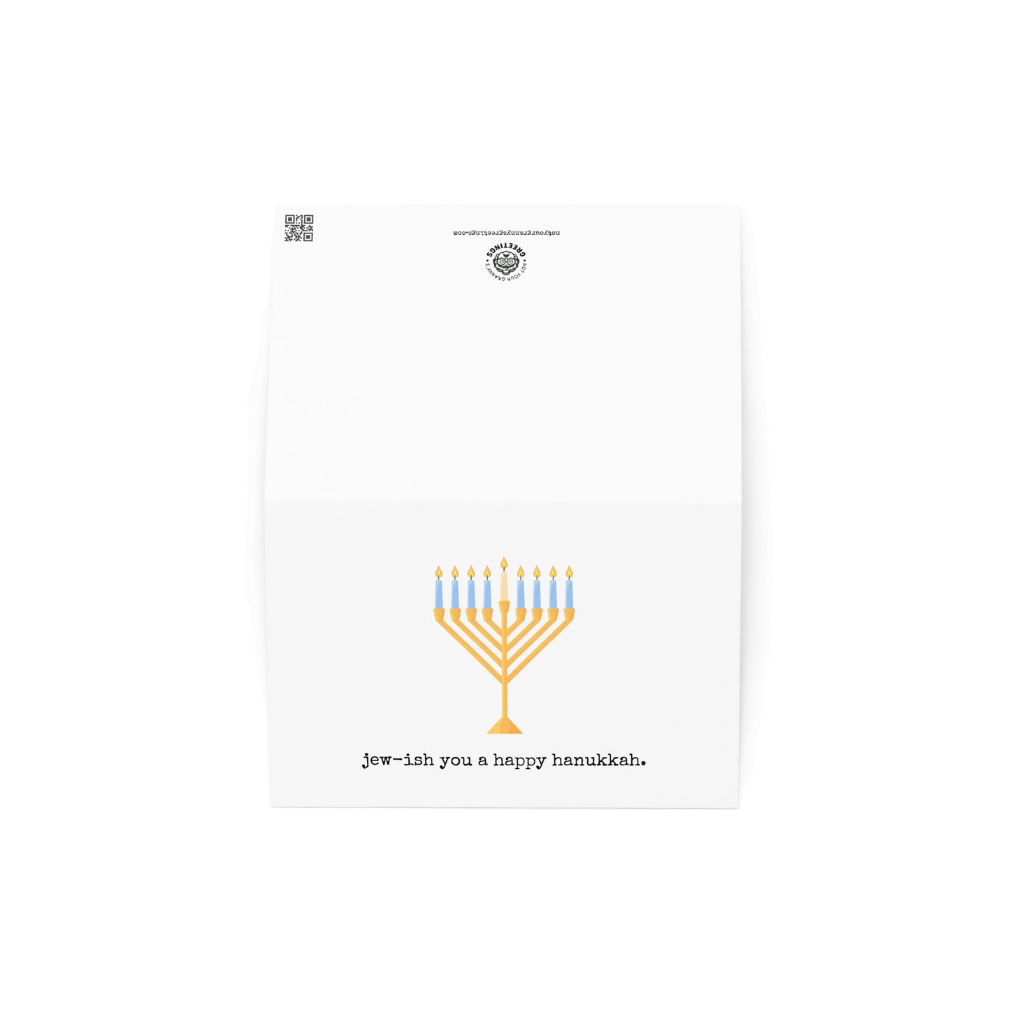 Jew - ish you a happy Hanukkah reeting card - Not Your Granny's Greetings