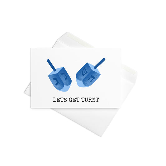 Let's get turnt funny Hanukkah card - Not Your Granny's Greetings