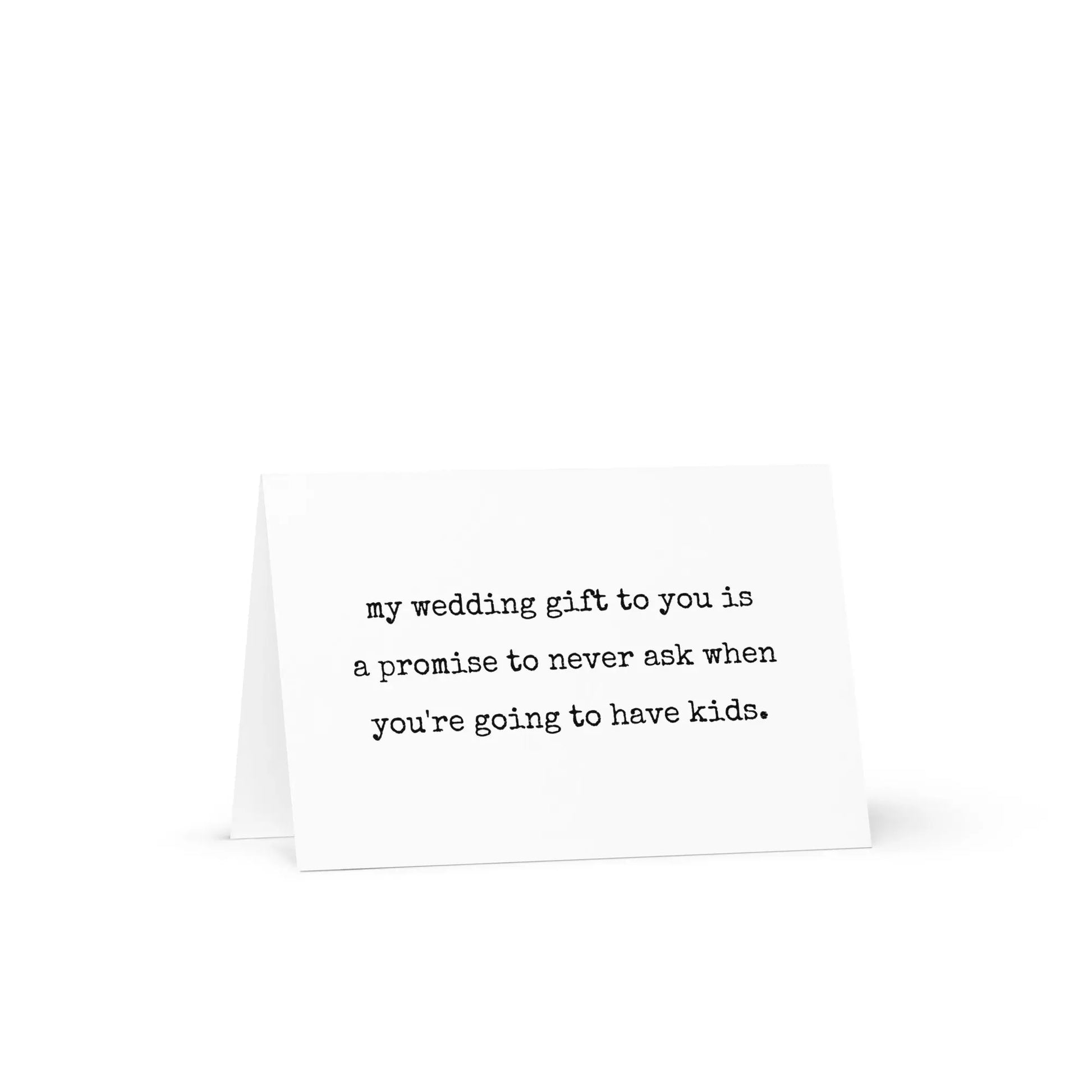 My Wedding Gift to You Funny Greeting Card - Not Your Granny's Greetings