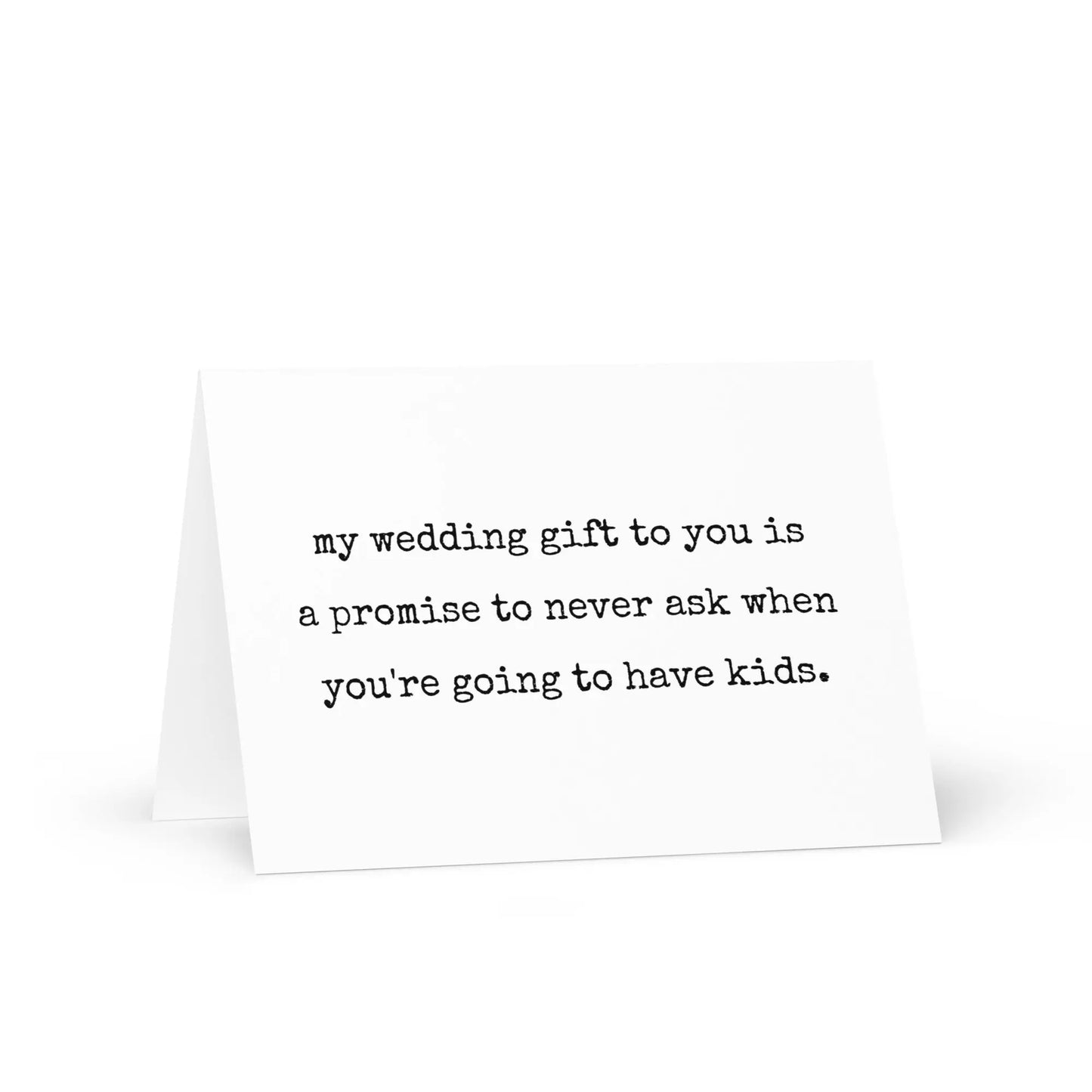 My Wedding Gift to You Funny Greeting Card - Not Your Granny's Greetings