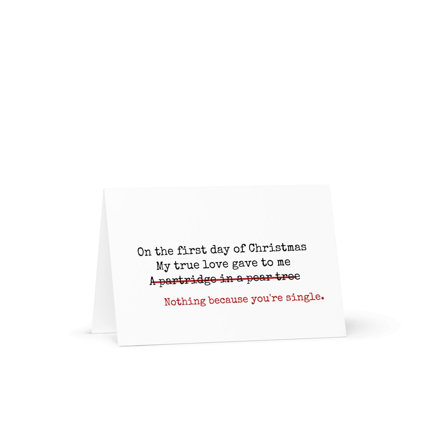 On the first day of Christmas funny Christmas card - Not Your Granny's Greetings