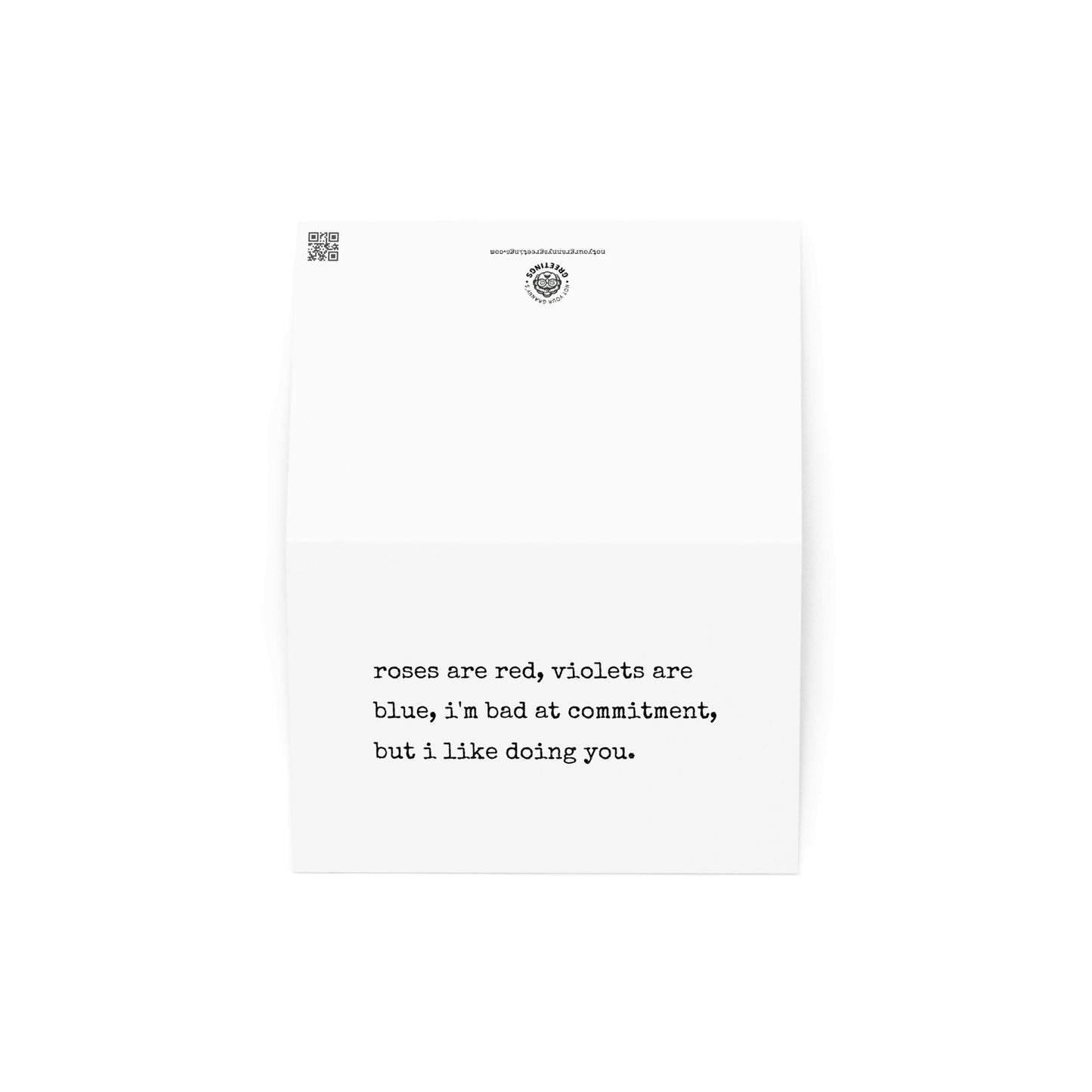 Roses are red, violets are blue funny greeting card - Not Your Granny's Greetings