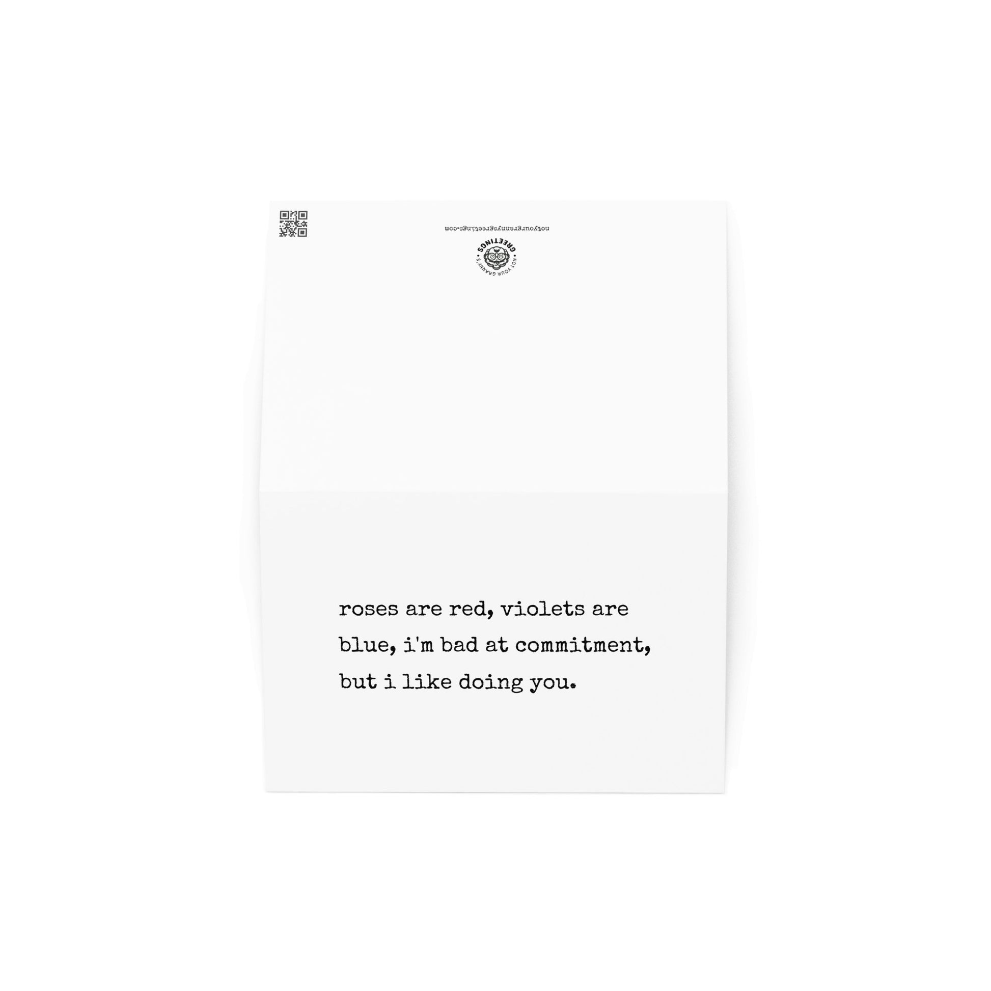 Roses are red, violets are blue funny greeting card - Not Your Granny's Greetings