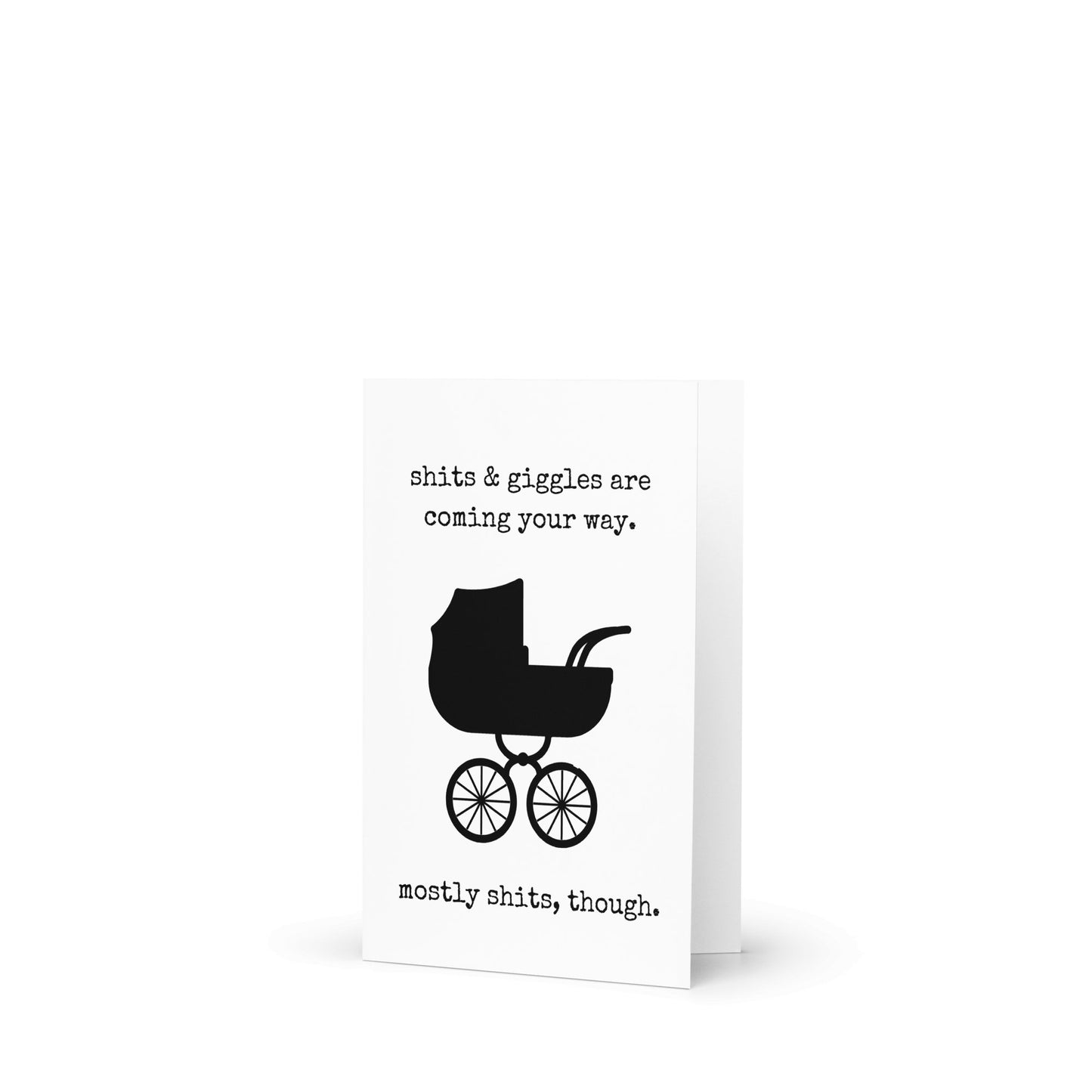 Shits and giggles funny greeting card - Not Your Granny's Greetings