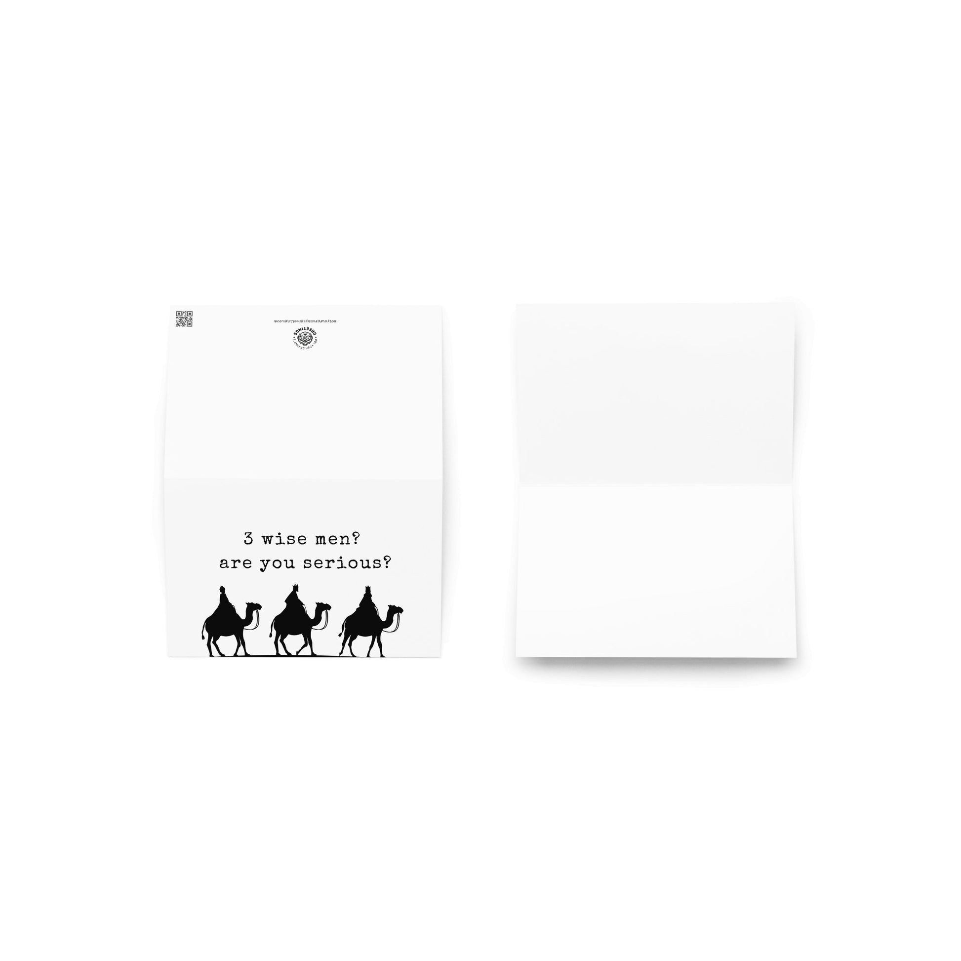 Three wise men? Funny Christmas card - Not Your Granny's Greetings