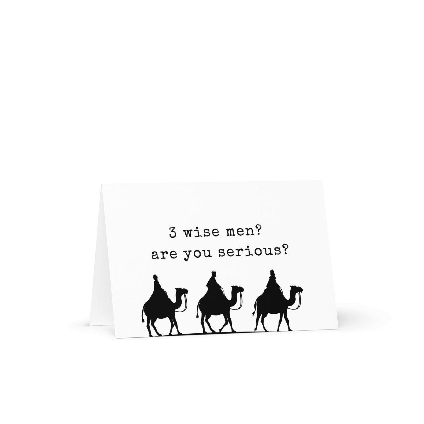 Three wise men? Funny Christmas card - Not Your Granny's Greetings