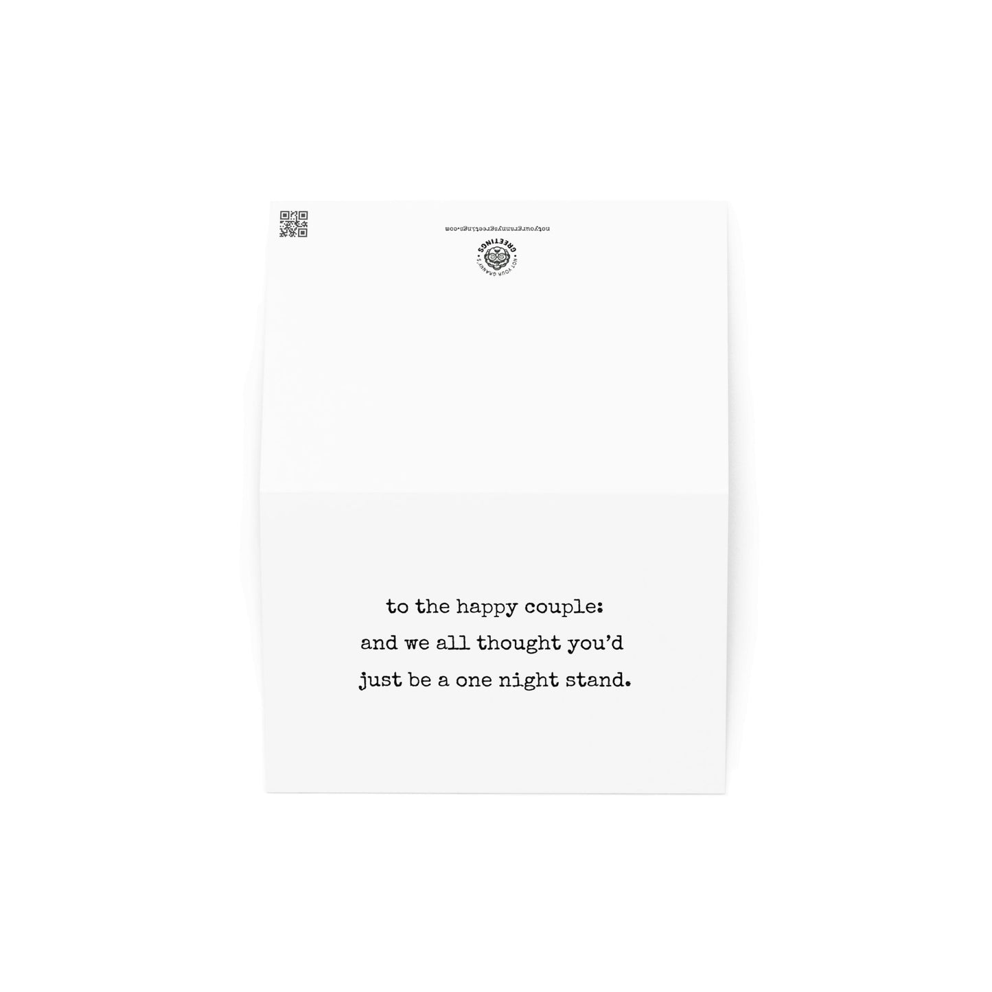 To the happy couple funny greeting card - Not Your Granny's Greetings